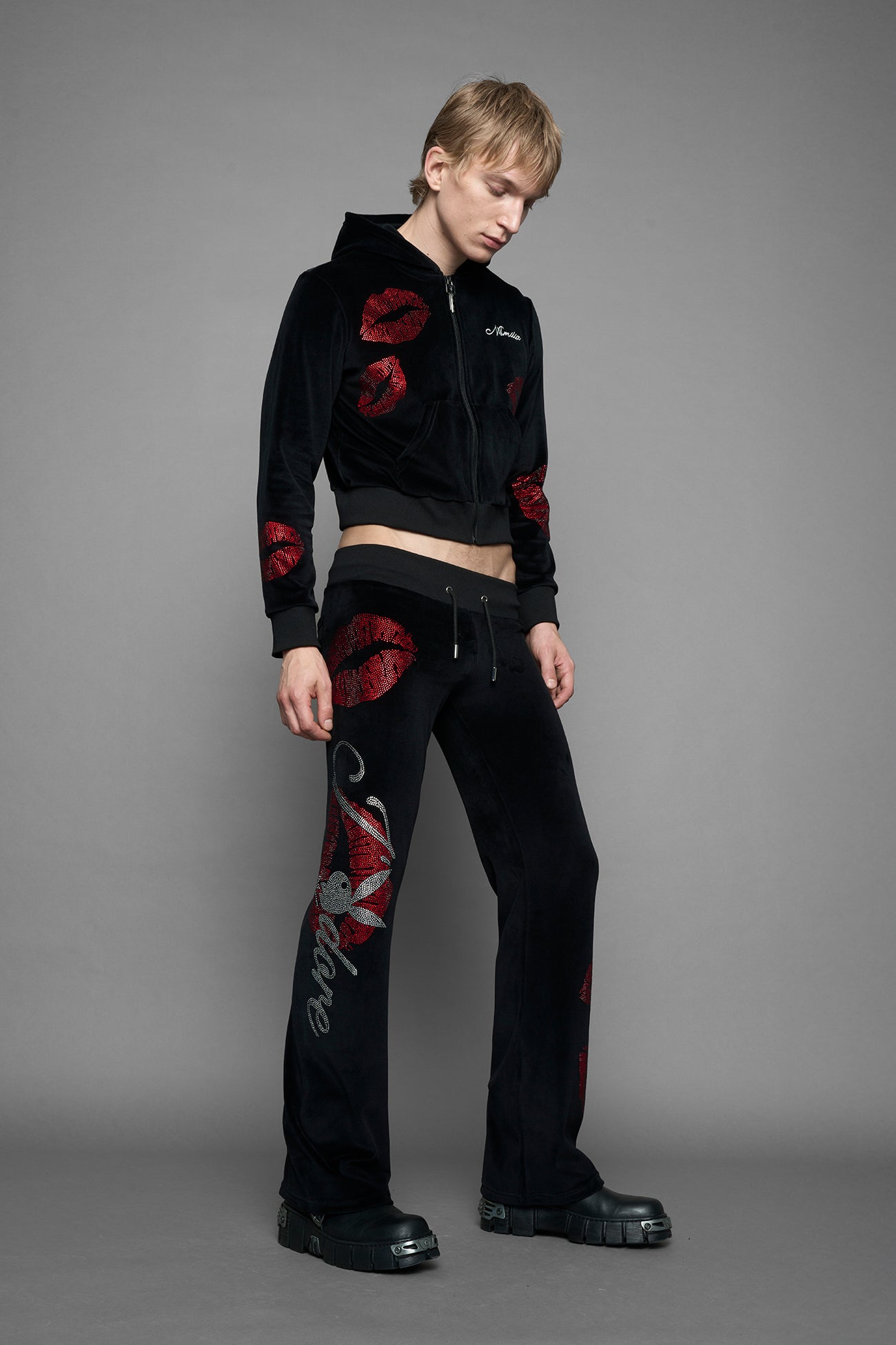 Playboy Love Velour Flare Pants — view 10