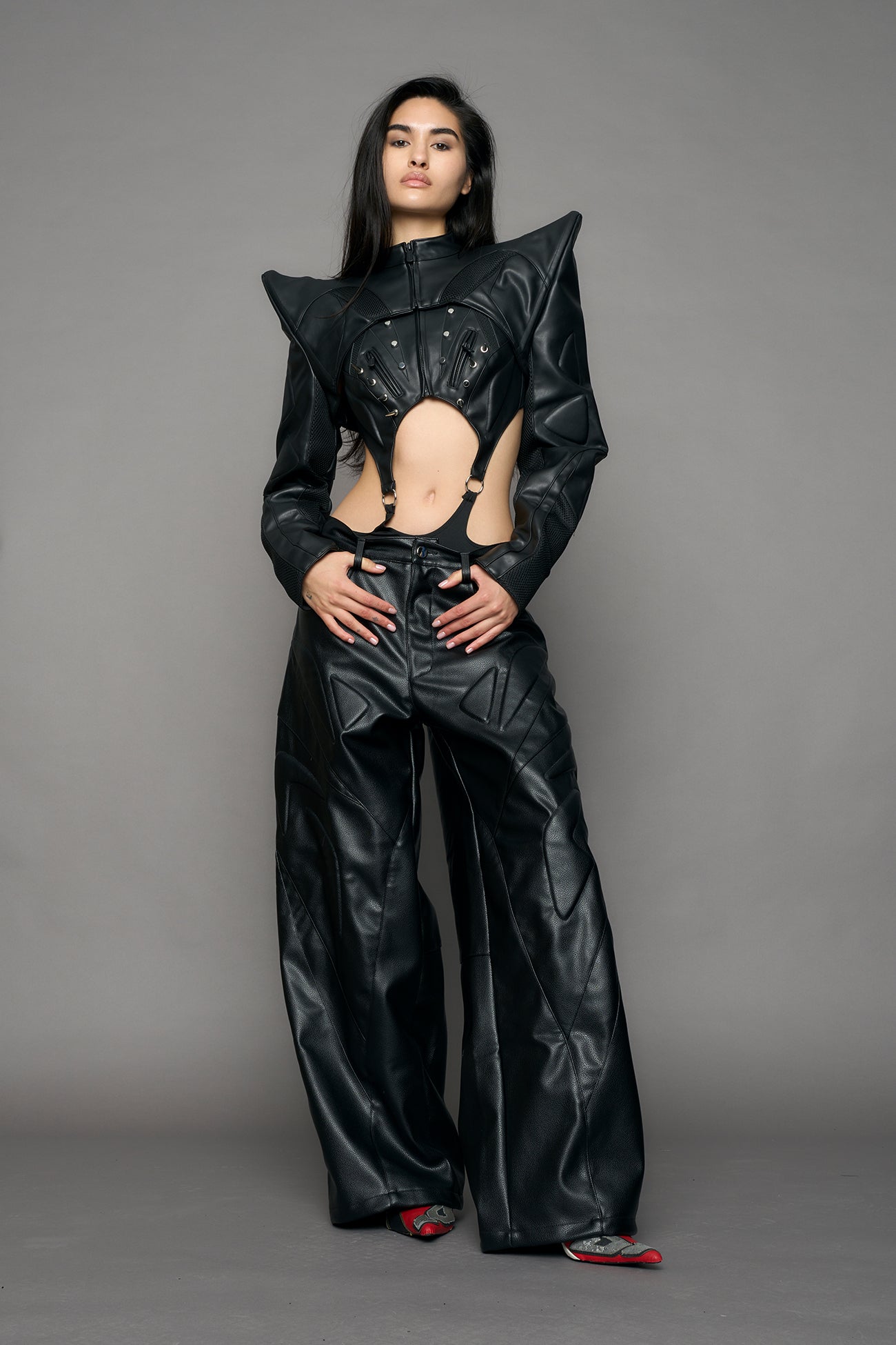 Octane Moto Spike Bolero Jacket — view 2