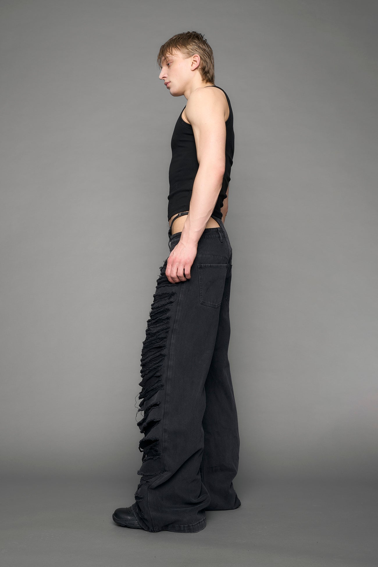 Denim Thong Pants — view 8