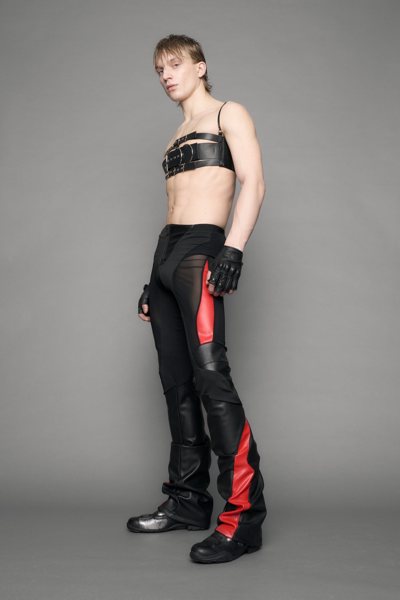 Moto Perforated Mesh Pants — view 7