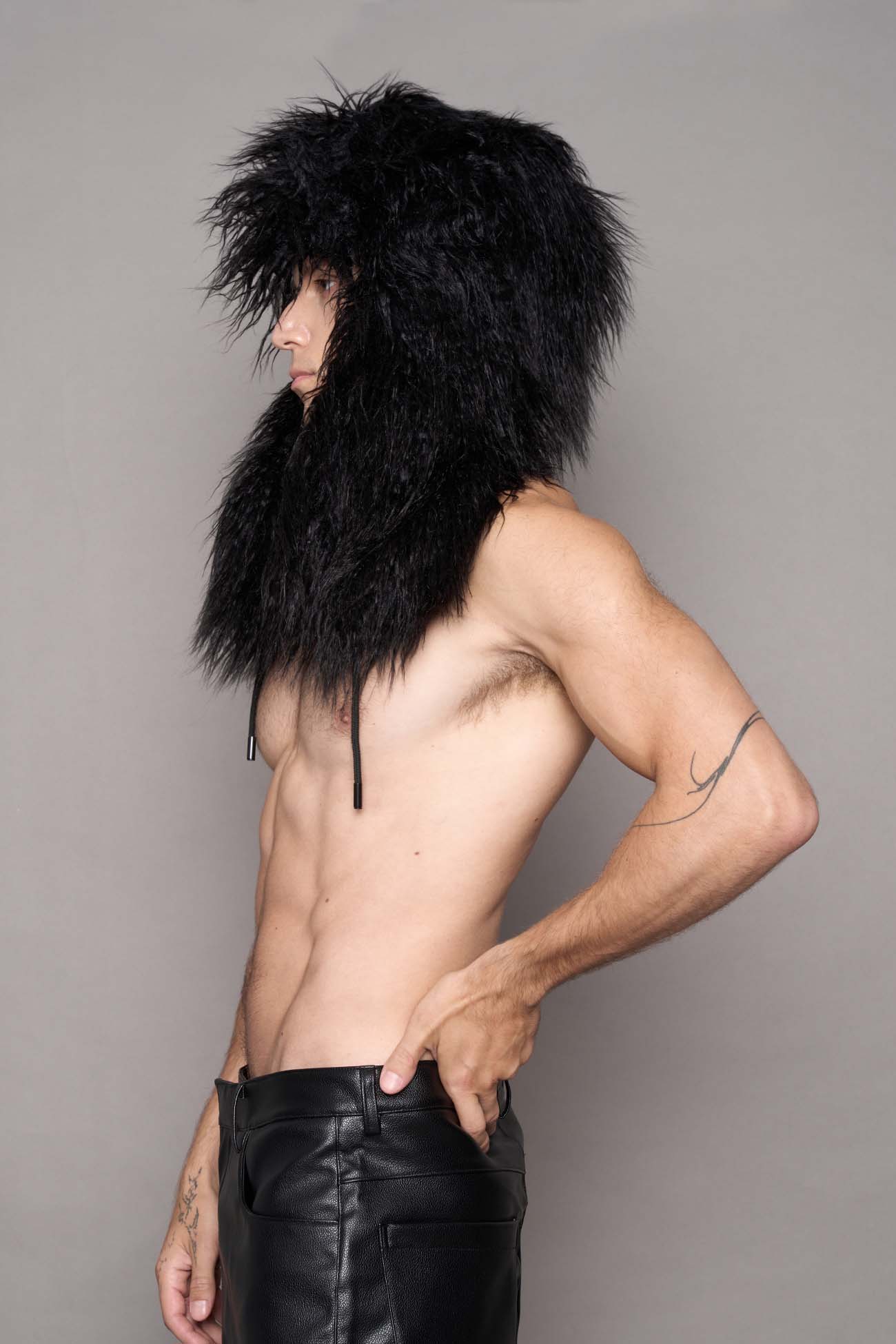 Vip Faux Fur Hat Black — view 6