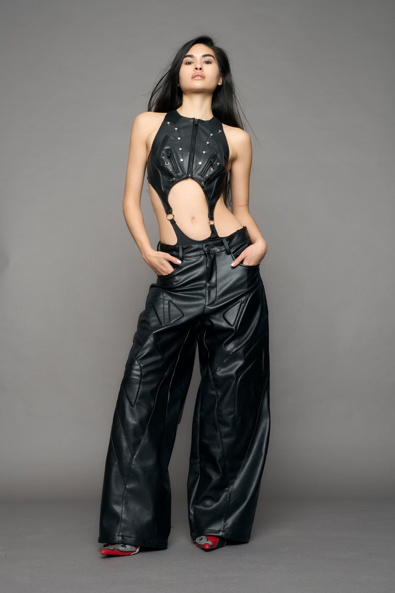 Octane Oversize Leather Pants — view 2