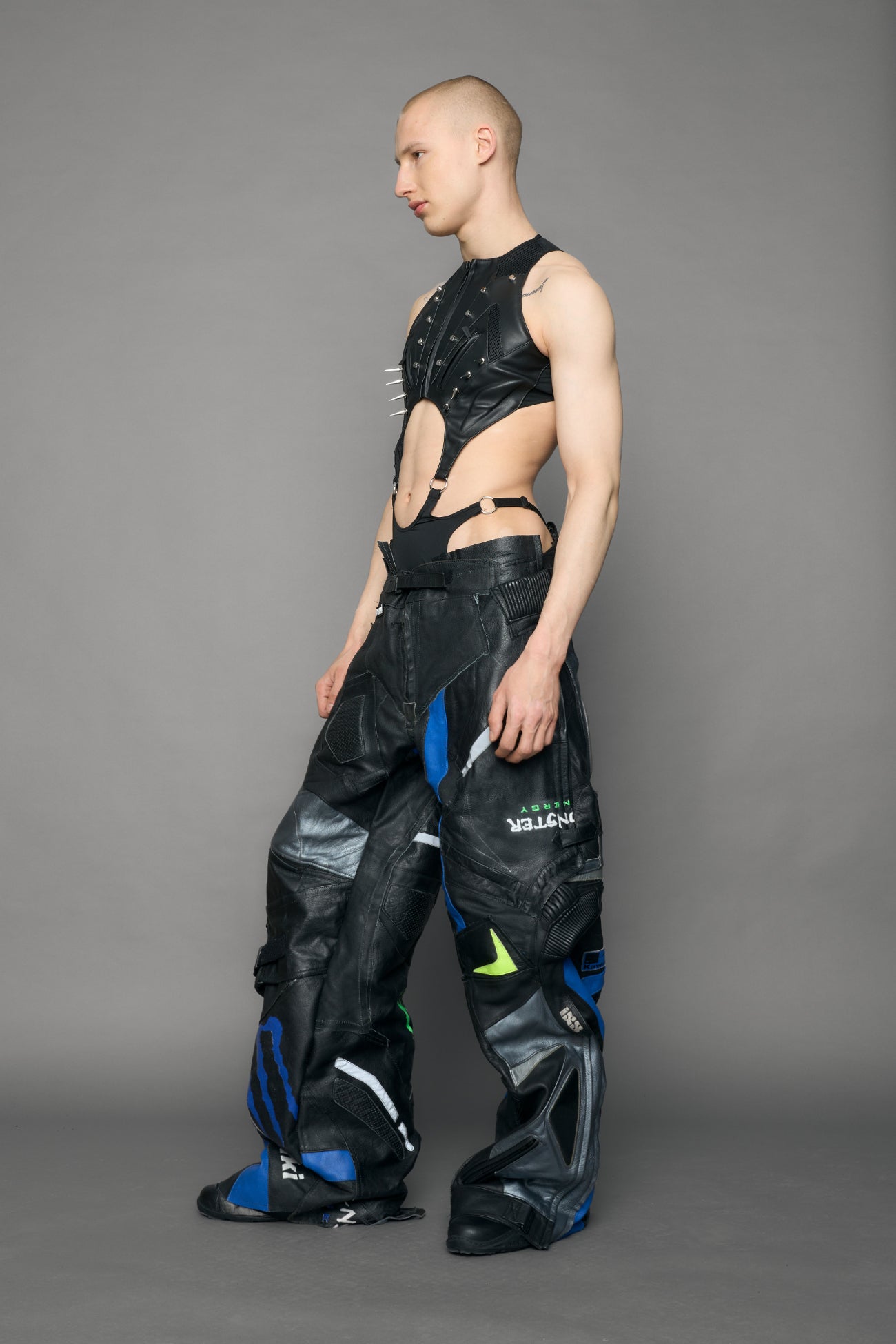 Studded Octane Moto Body Pouch Panty — view 5