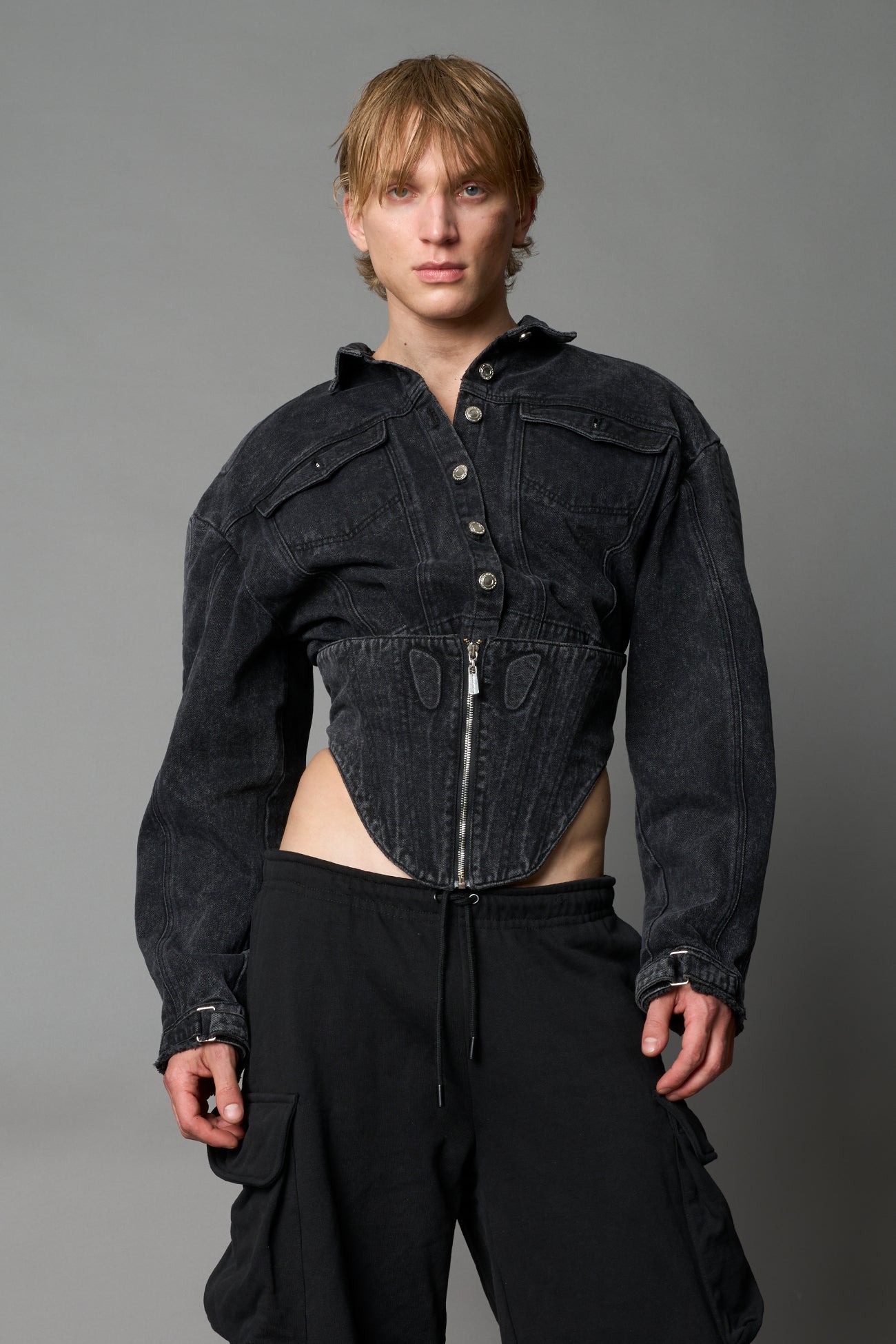 XTC Denim Corset Jacket — view 7