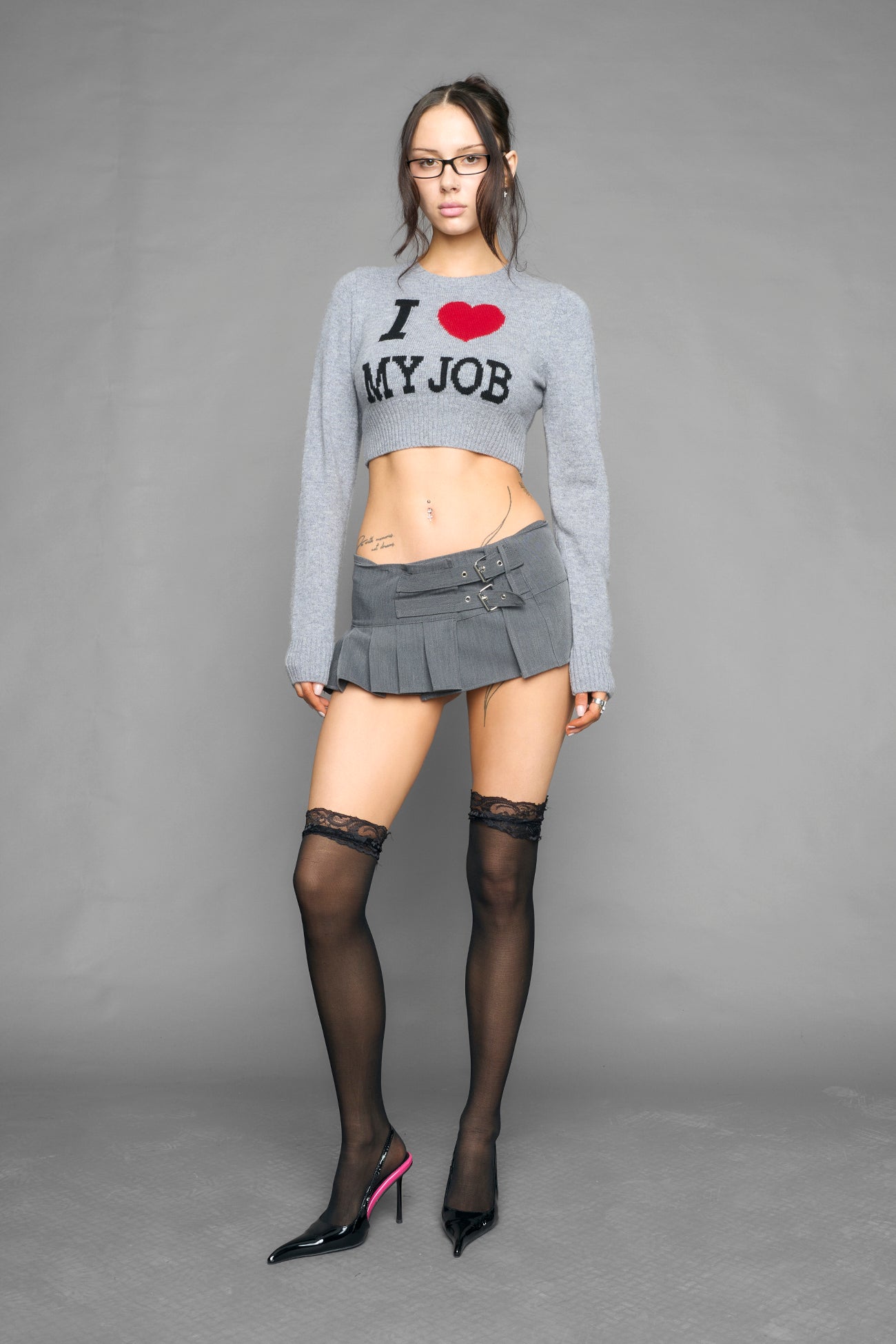 I LOVE MY JOB KNIT SWEATER — view 5