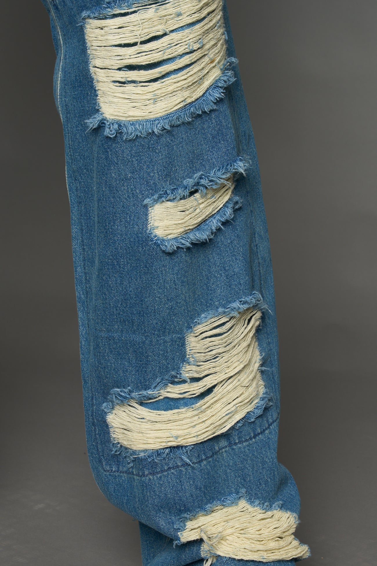 Denim Shredded Chaps — view 14