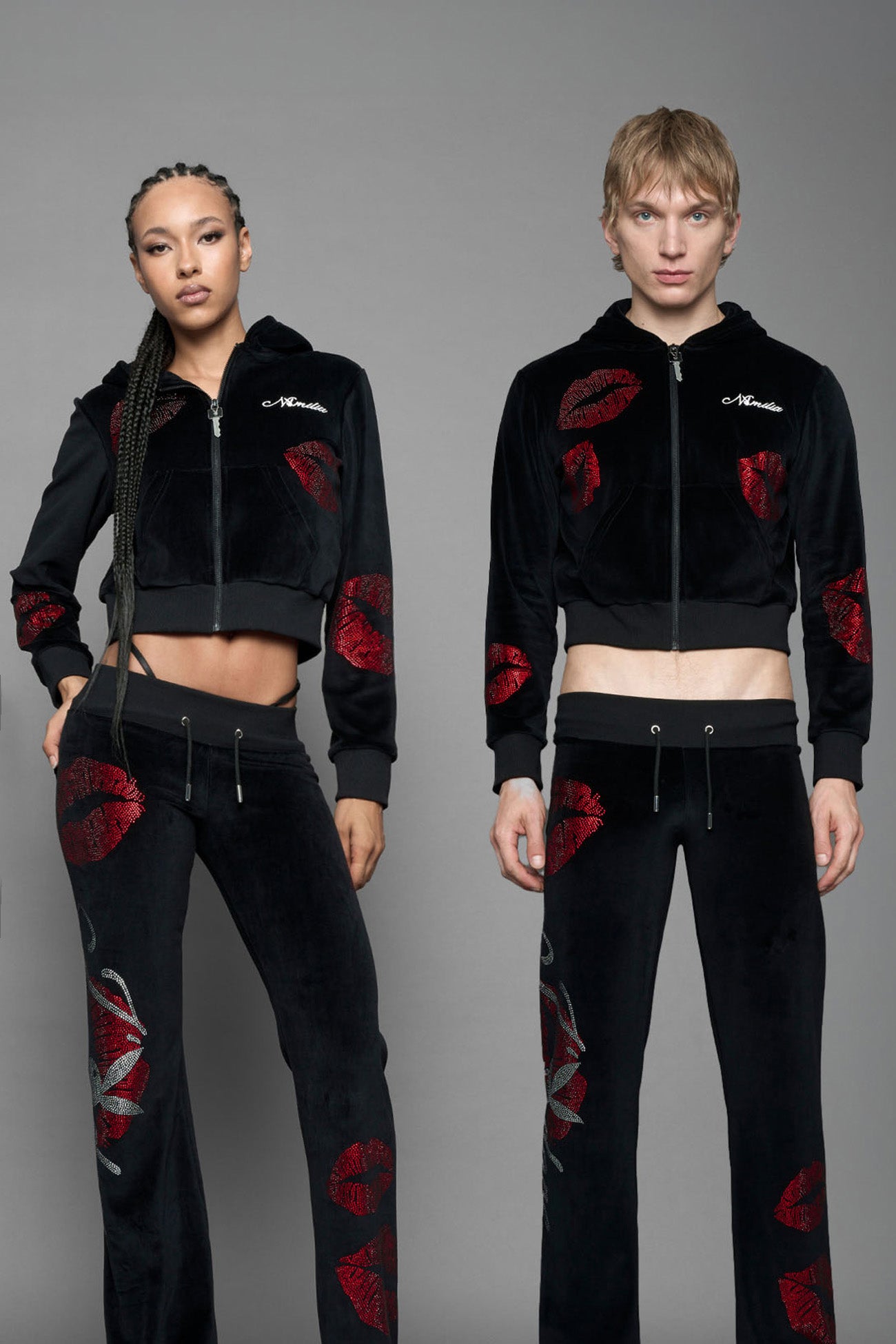 Playboy Love Velour Zip Up Jacket — view 1
