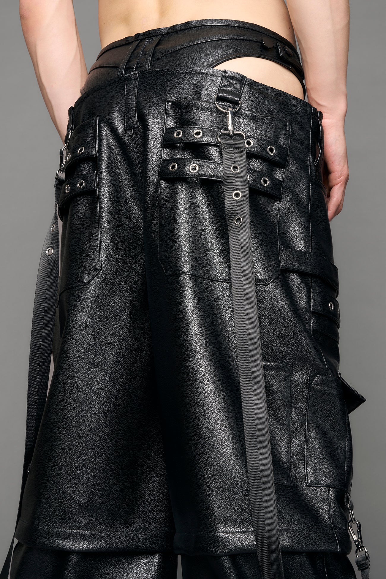back pocket detailing and signature cut out construction