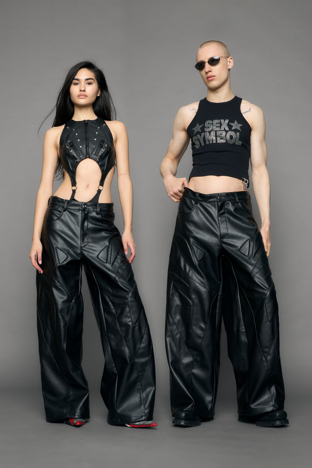 Octane Oversize Leather Pants — view 1