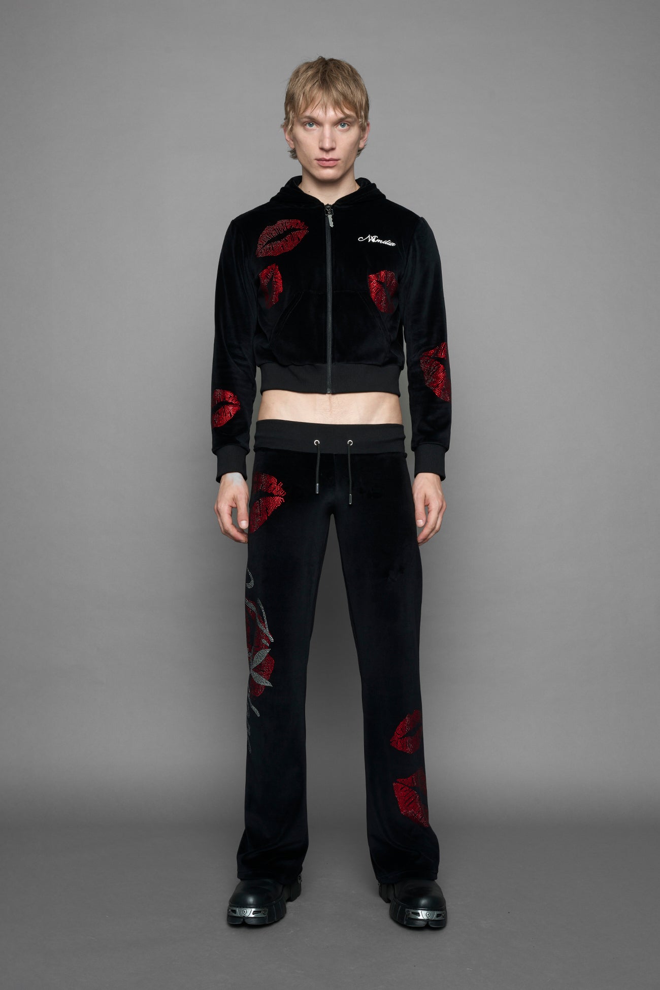 Playboy Love Velour Flare Pants — view 6