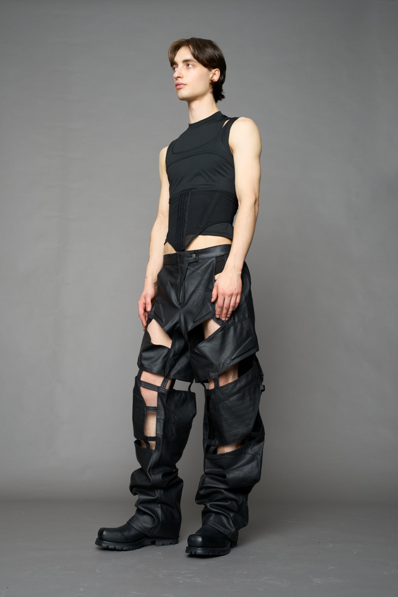 Moto Denim Floating Pants — view 13