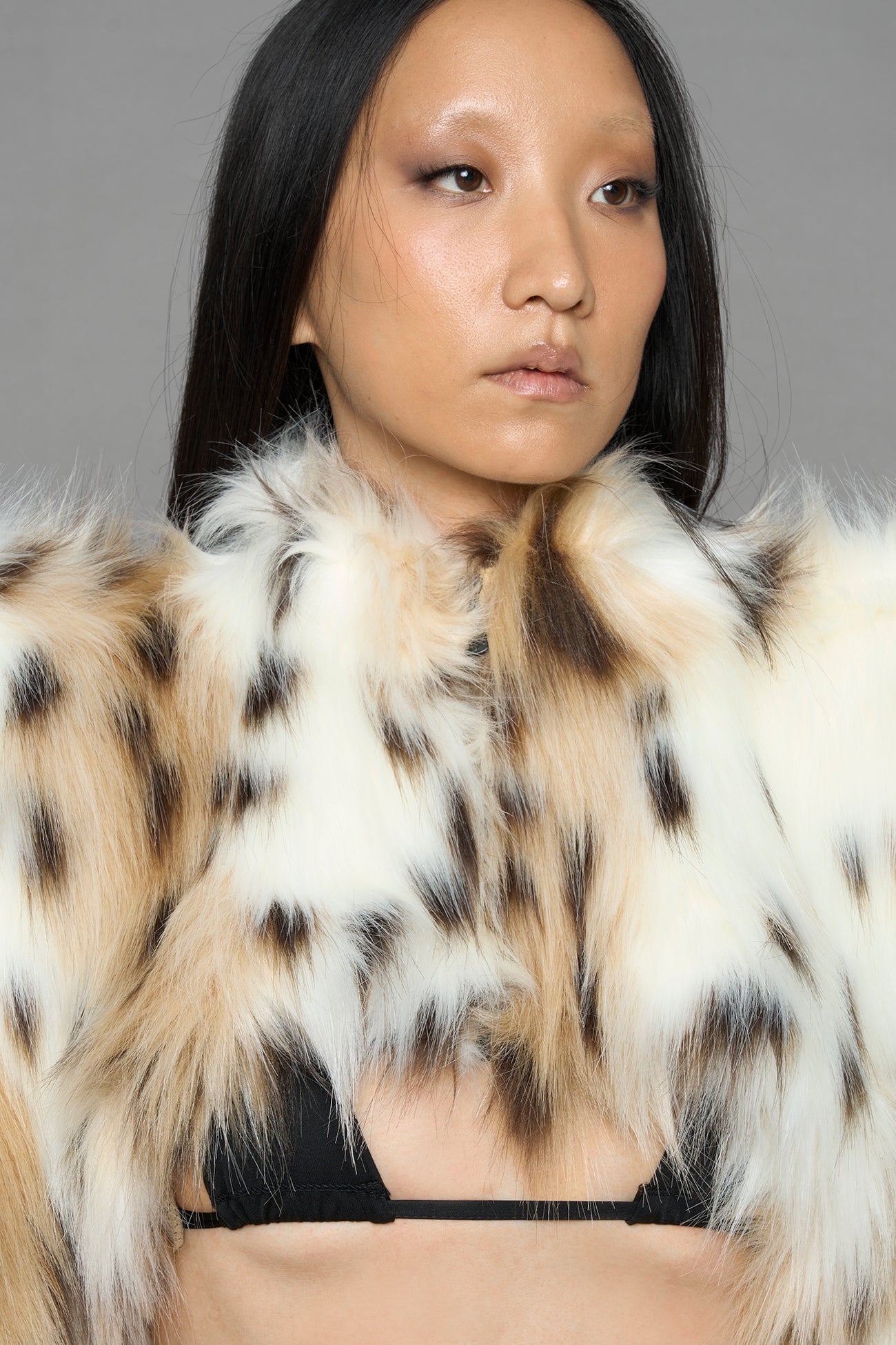 long-pile high density faux fur fabric