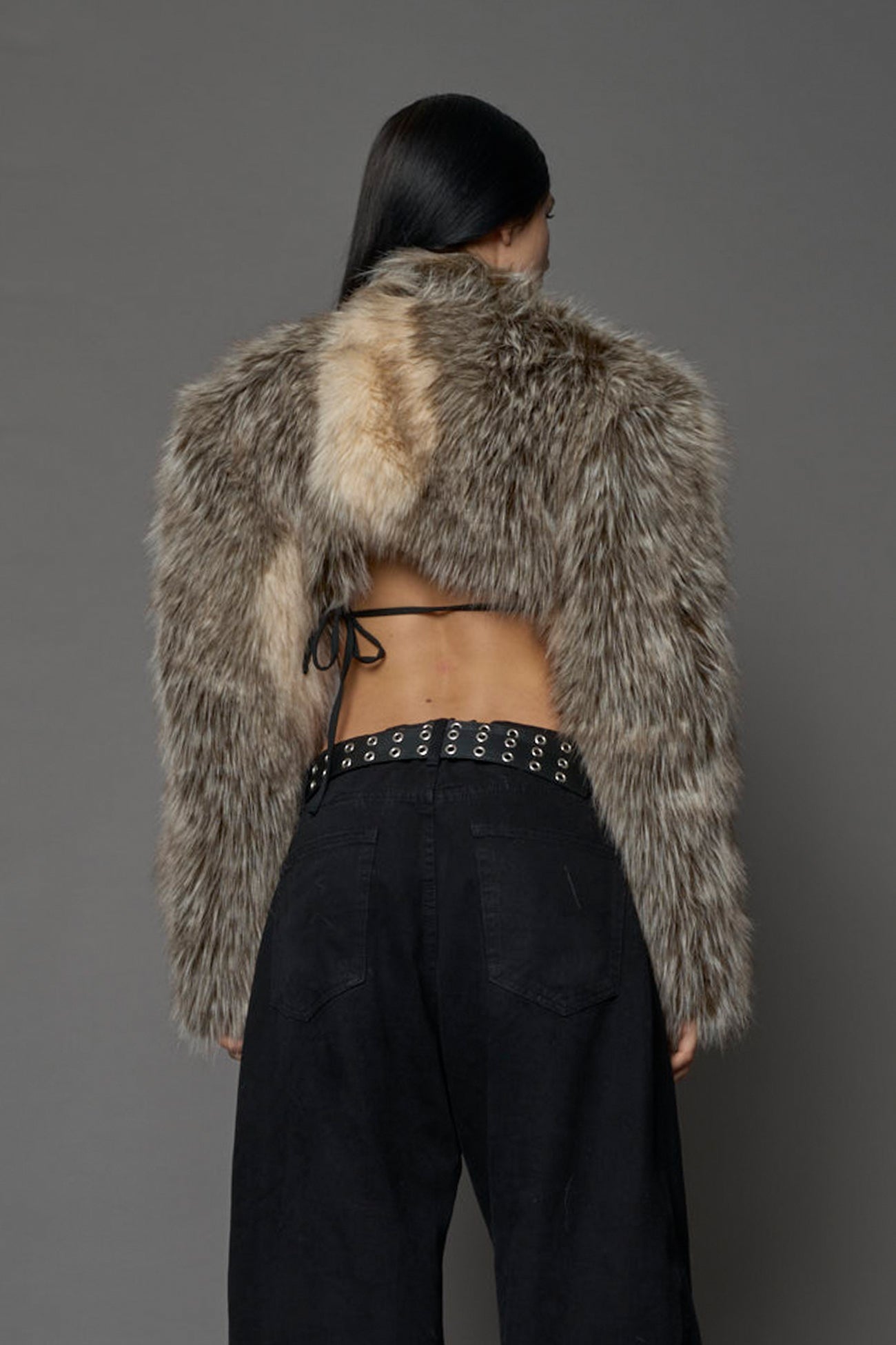 Diva Faux Fur Bolero Dune — view 4