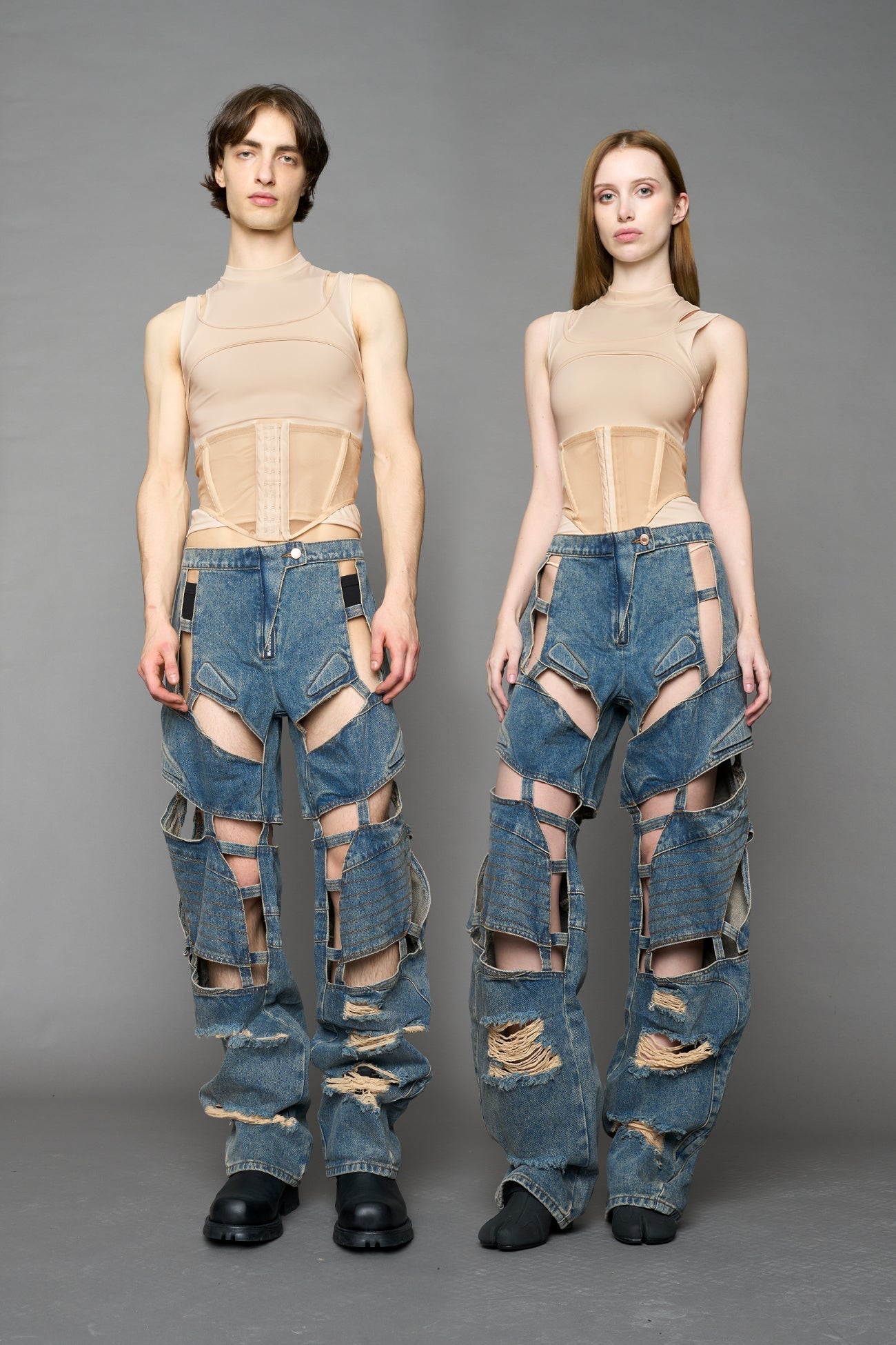 Moto Denim Floating Pants — view 36
