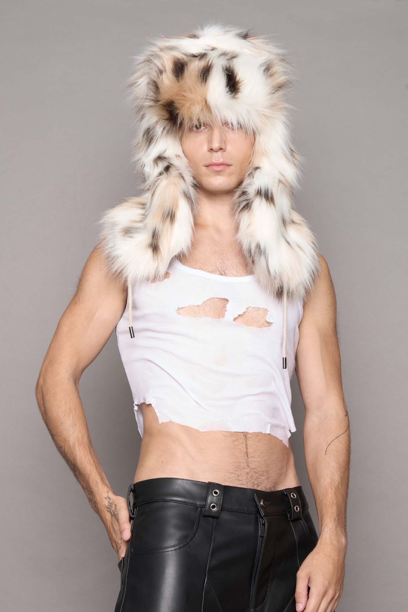 VIP Faux Fur Hat Snow Lynx — view 6