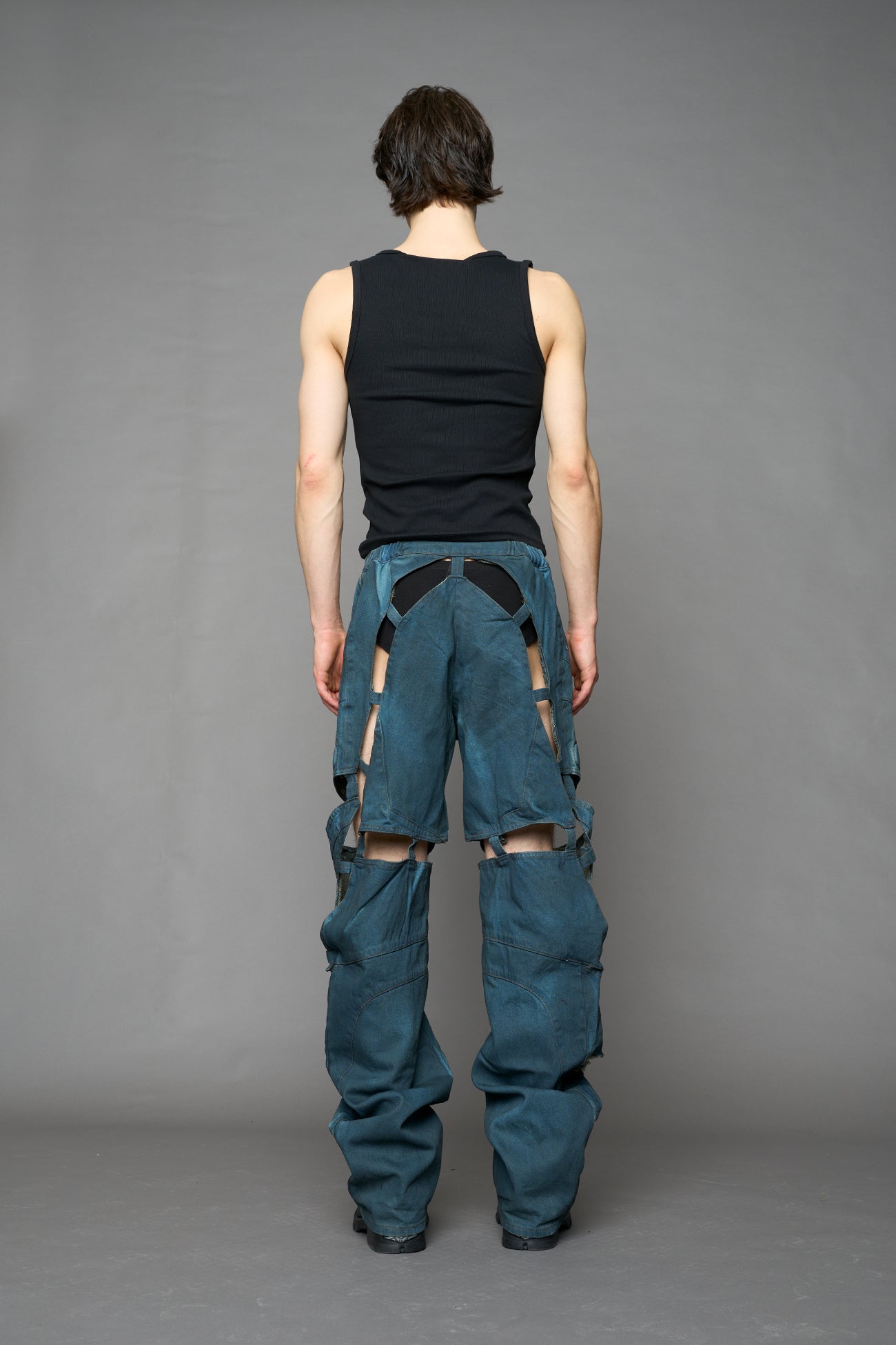 Moto Denim Floating Pants — view 12