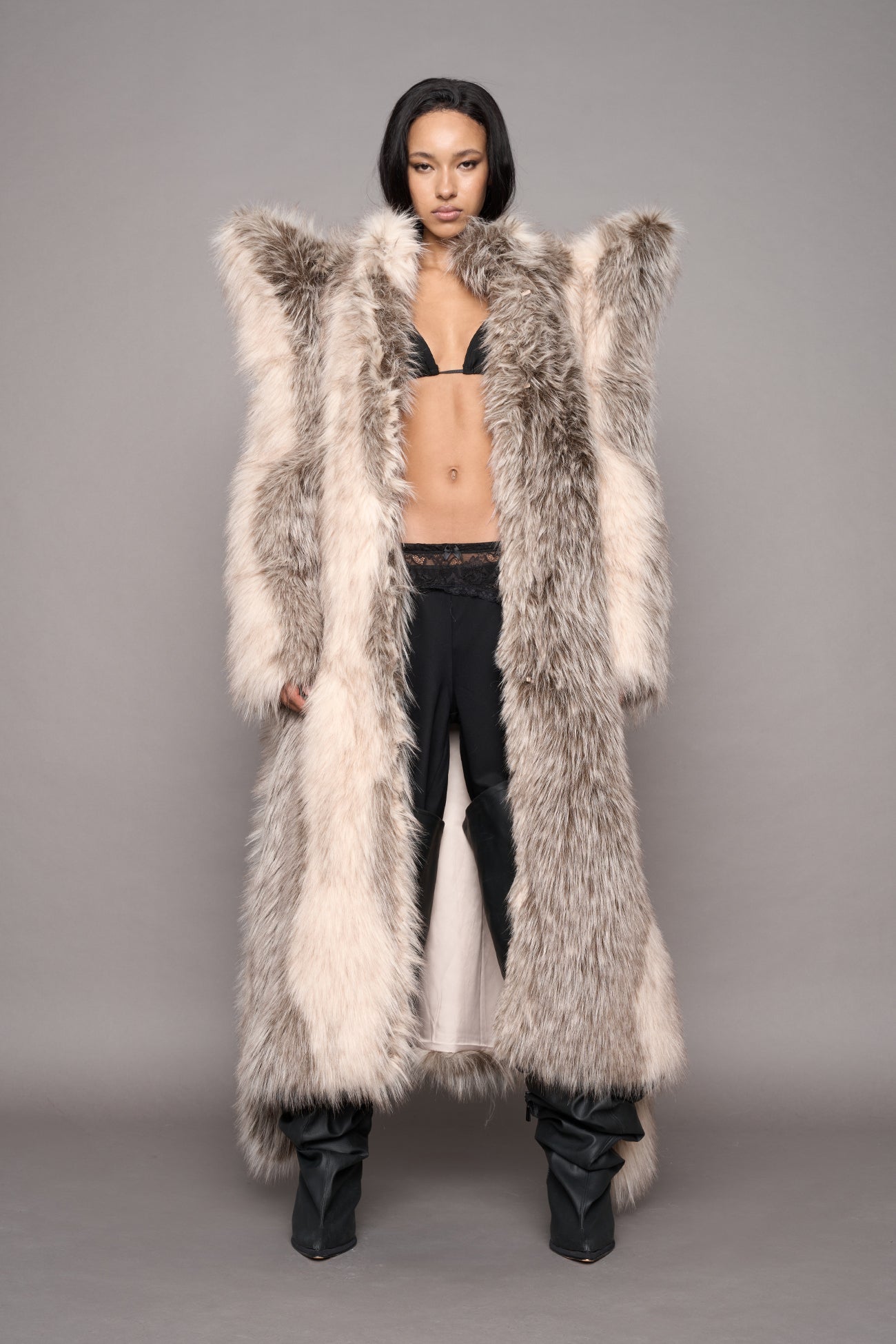 Doomsday Faux Fur Coat Dune — view 5