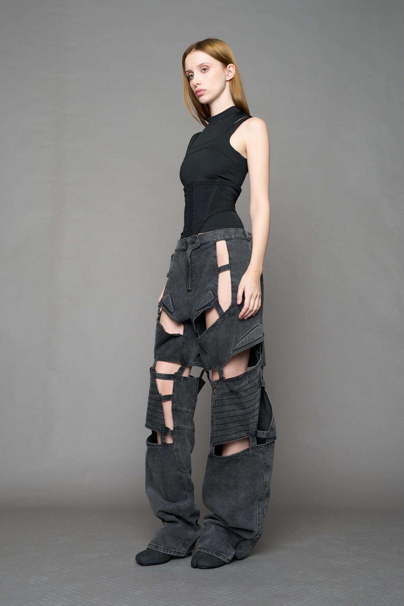 Moto Denim Floating Pants — view 22