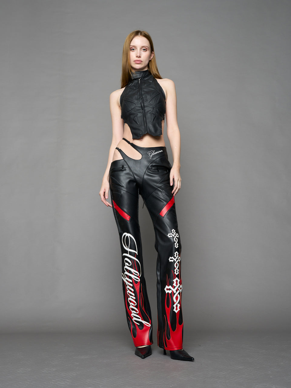 Hollywood Asymmetric Moto Trousers — view 5