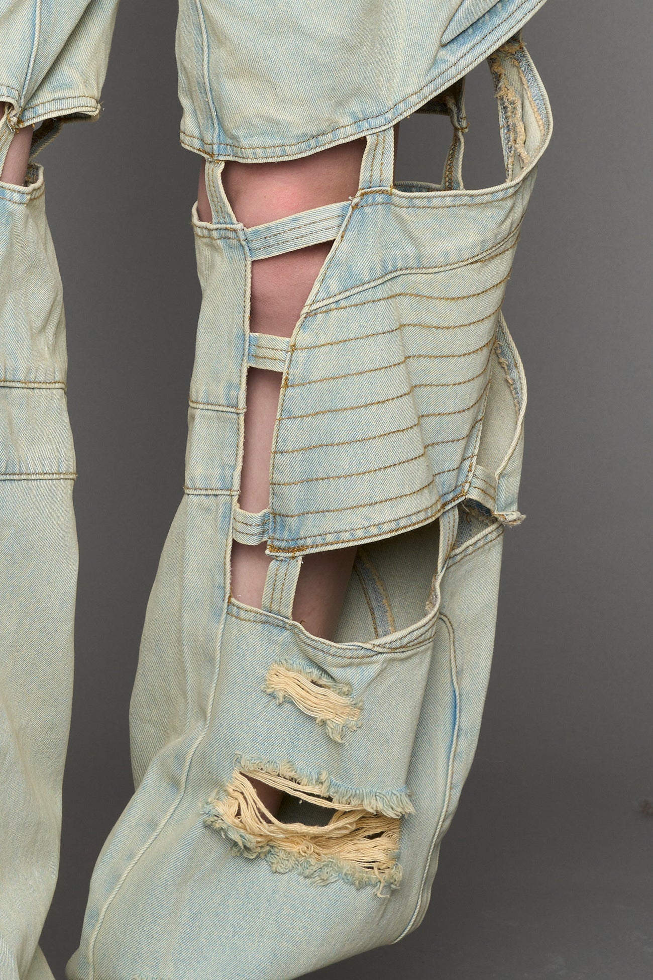Moto Denim Floating Pants — view 15