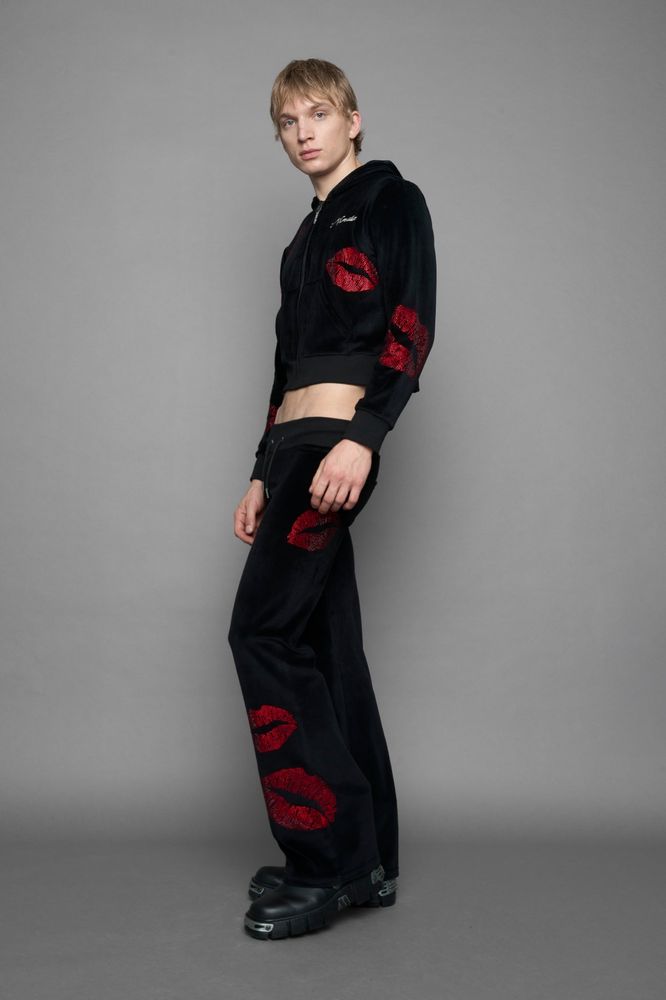 Playboy Love Velour Flare Pants — view 7