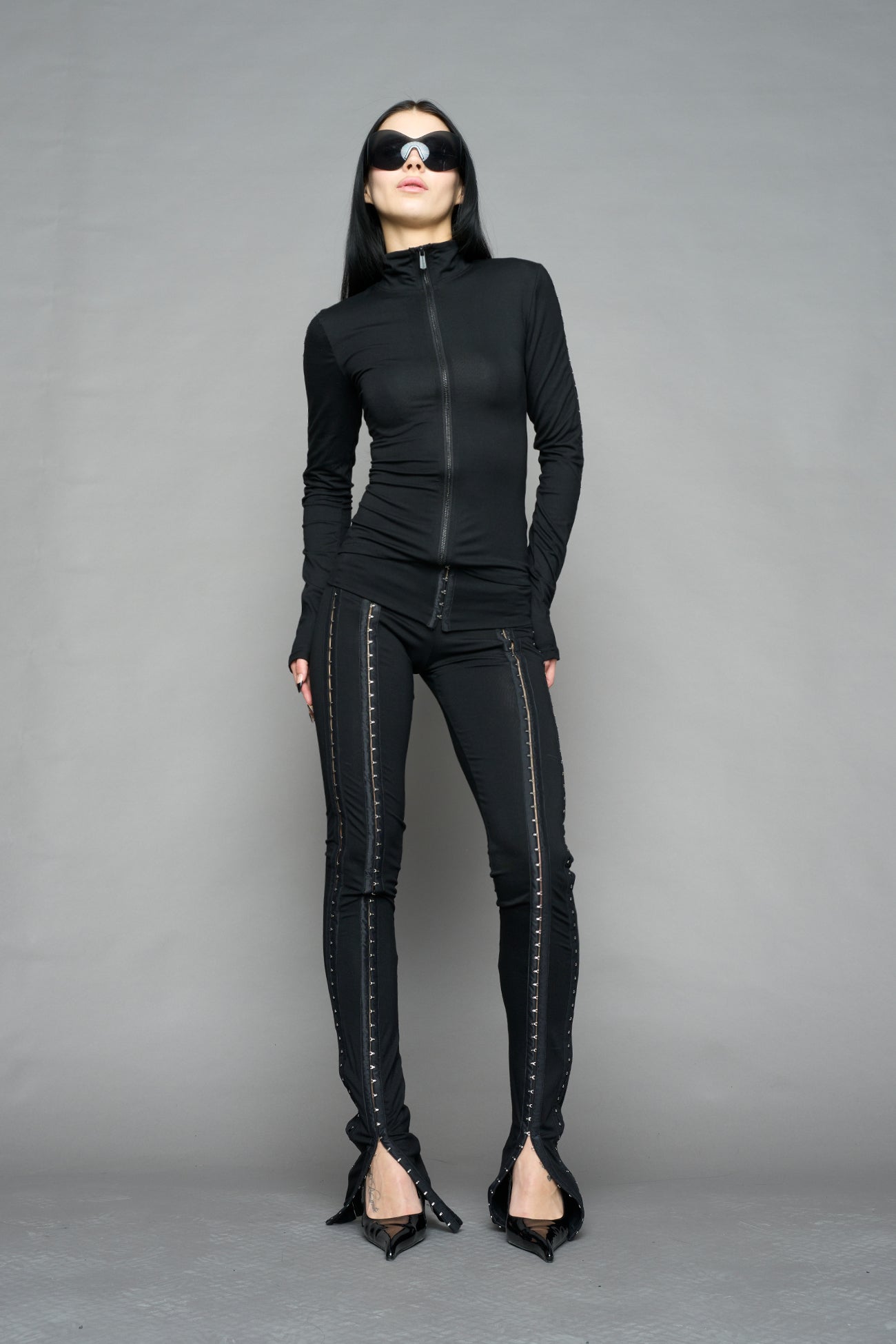 darling hook tape zip up jacket — view 5