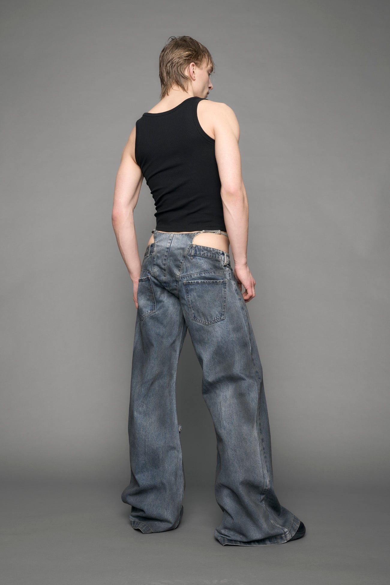 Denim Thong Pants — view 15