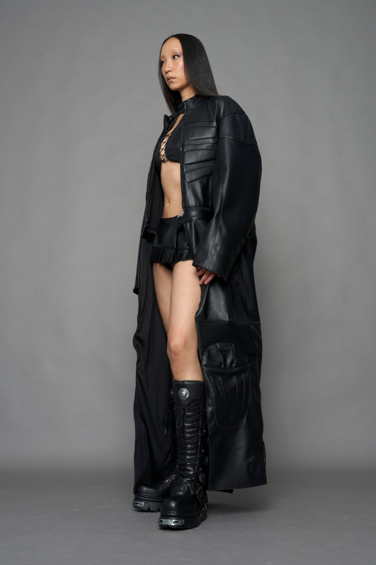Detachable Motocross Long Coat — view 2