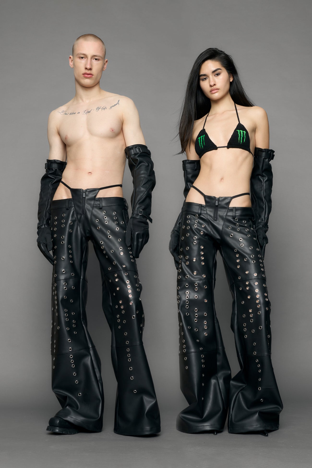 Eyelet Thong Pants — view 1