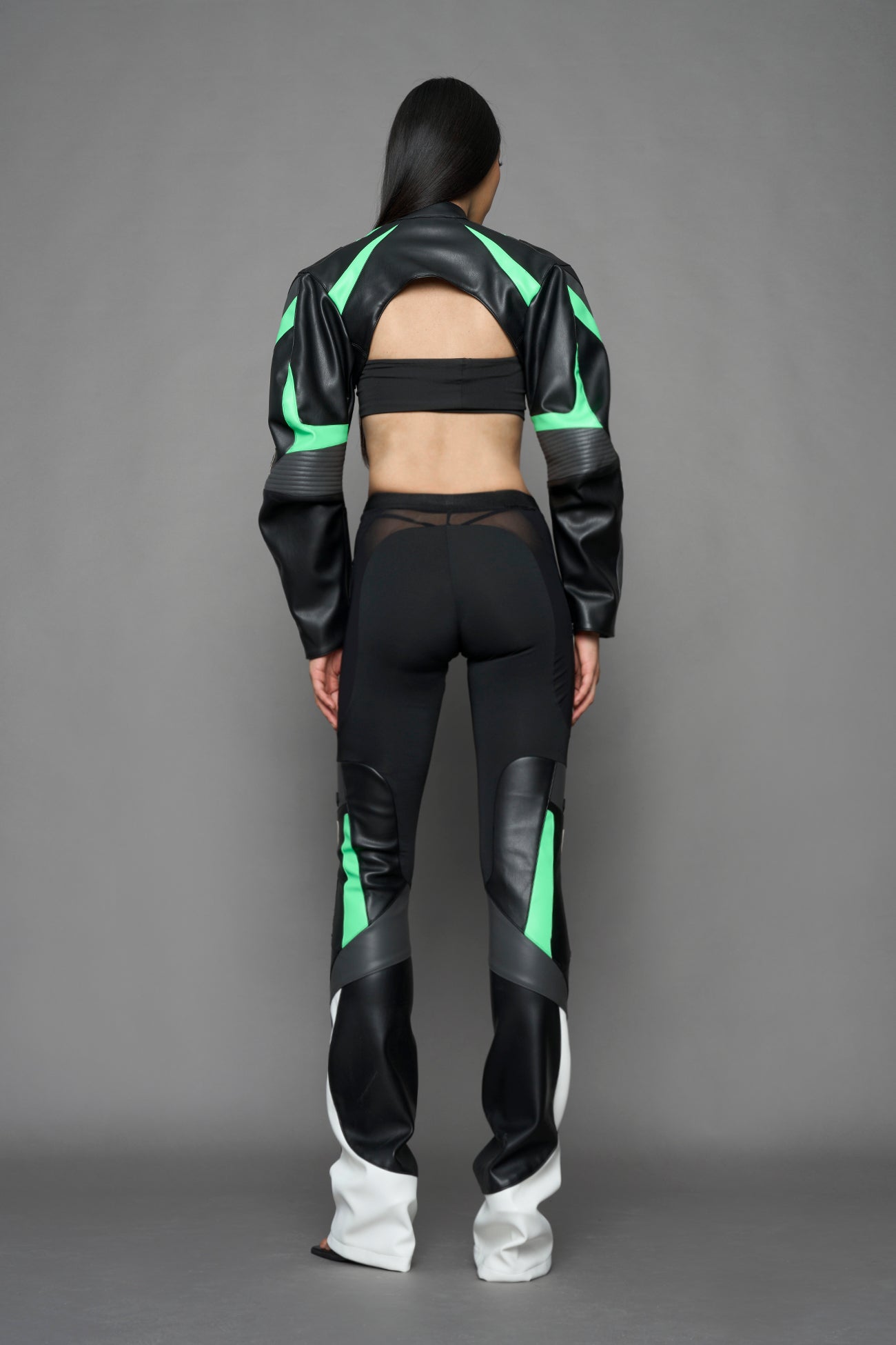 XTC Leather Choker Jacket — view 11