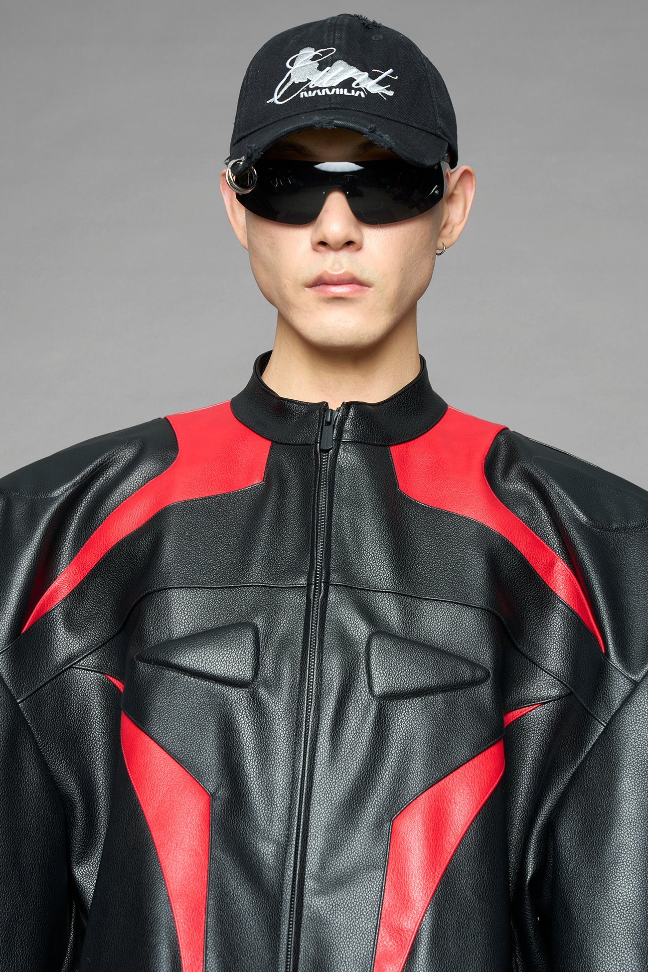 power shoulder moto jacket — view 24