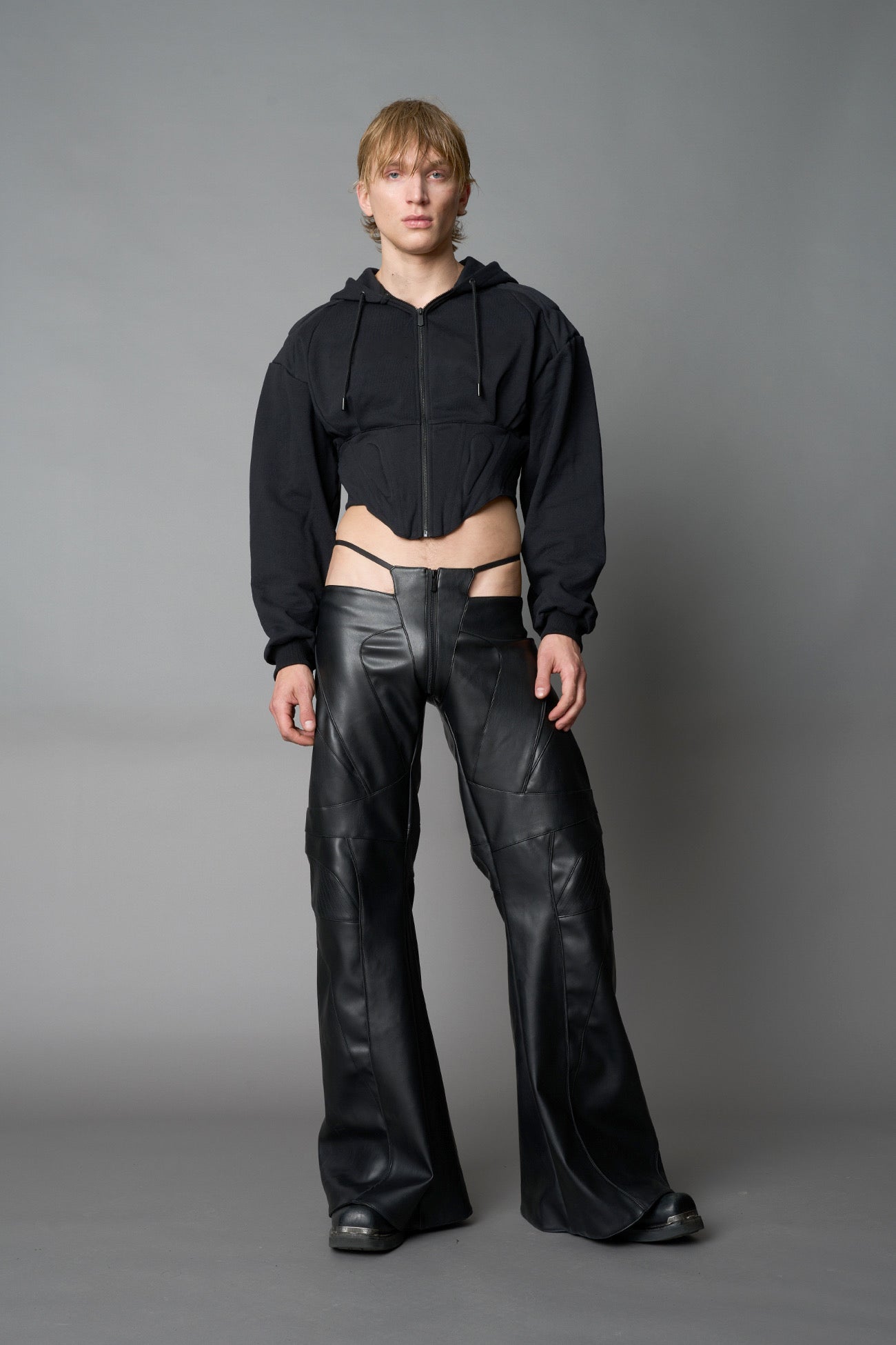 Sweat Corset Zip Hoodie — view 5