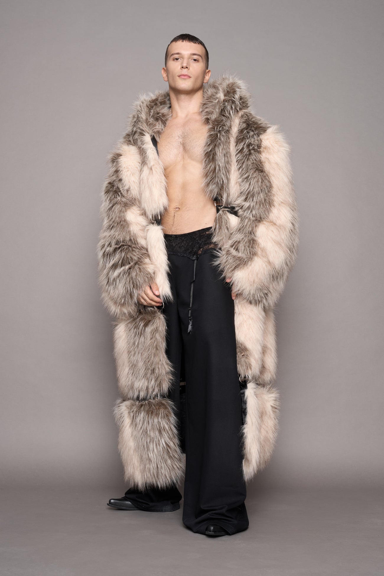 Vip Detachable Faux Fur Coat Dune — view 7