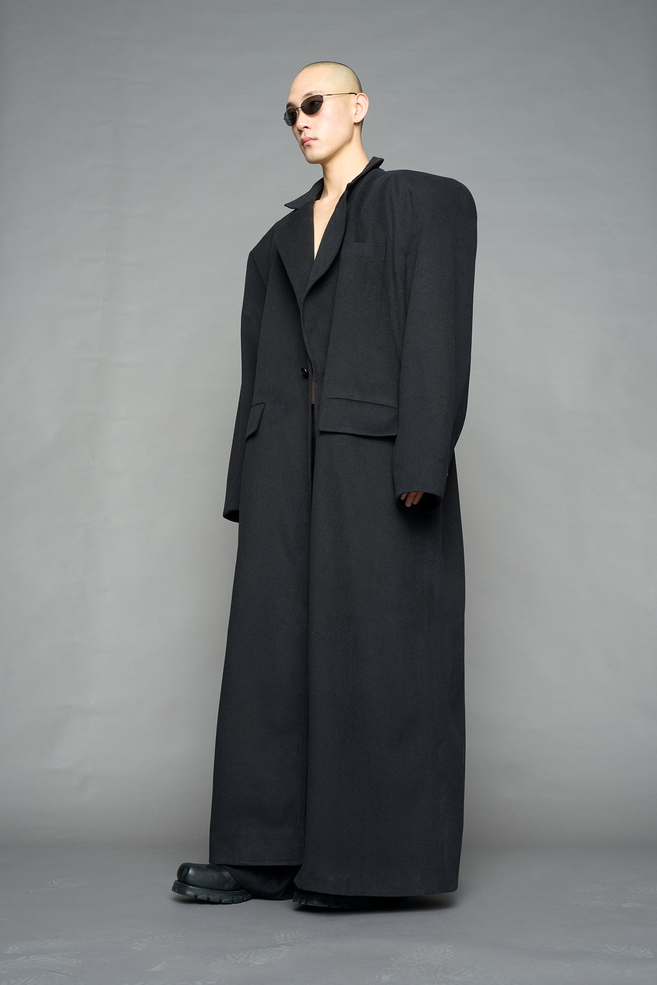 Wool Elongated Blazer Coat — view 7