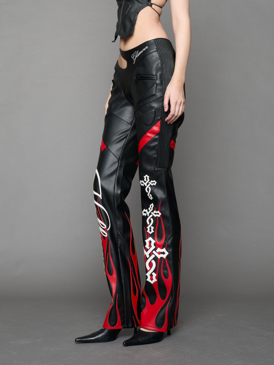 Hollywood Asymmetric Moto Trousers — view 7