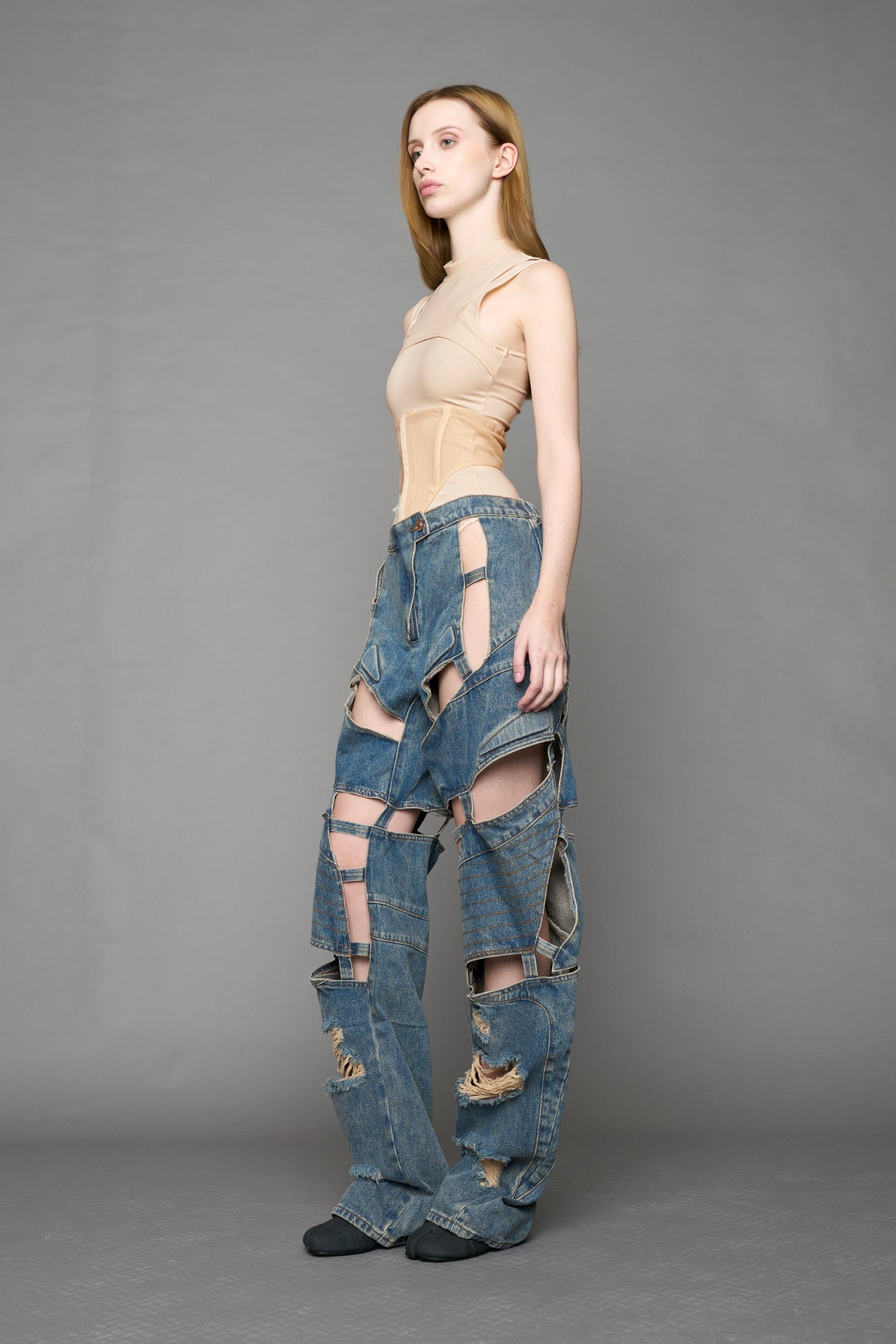 Moto Denim Floating Pants — view 38