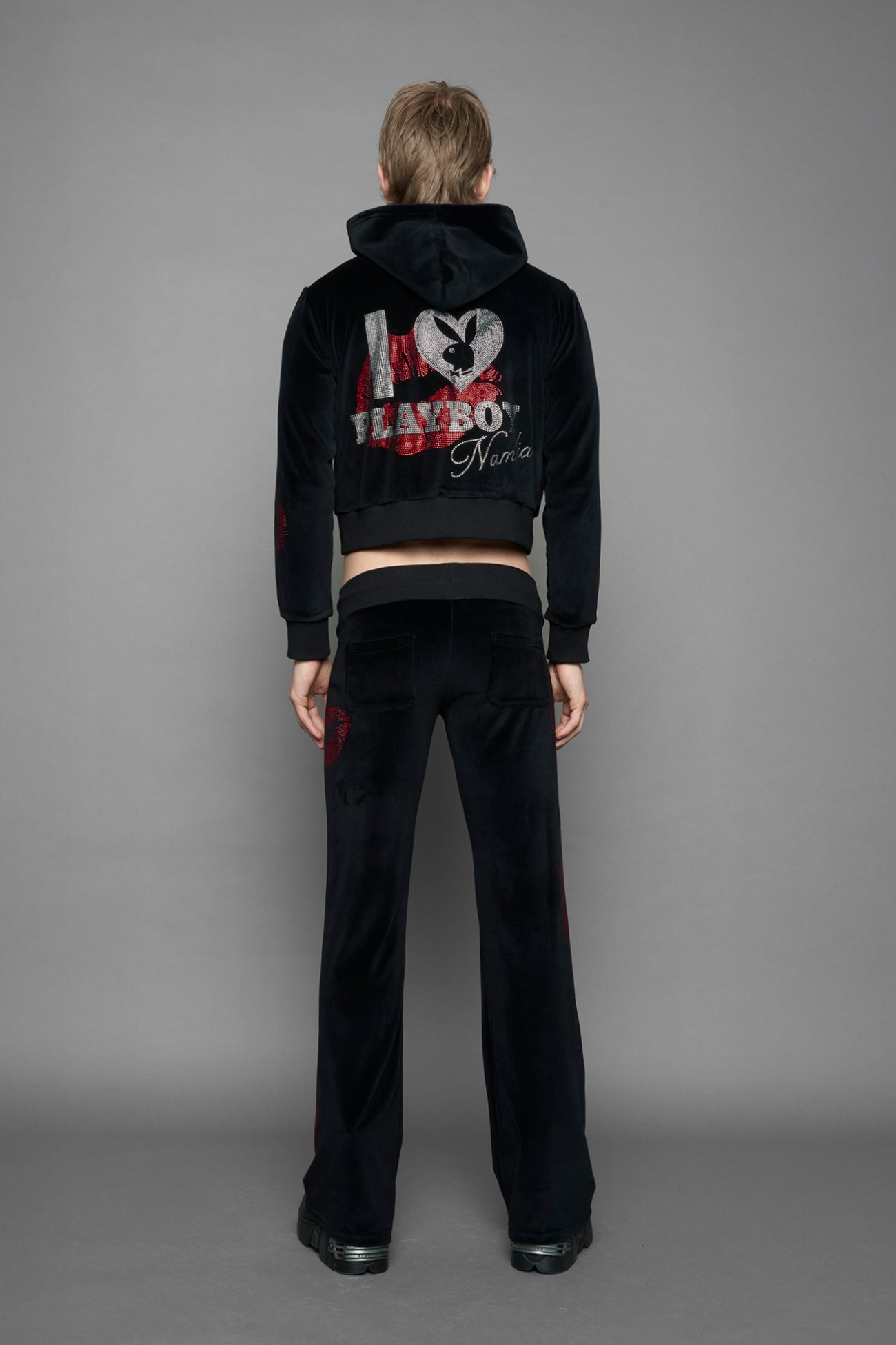 Playboy Love Velour Flare Pants — view 8