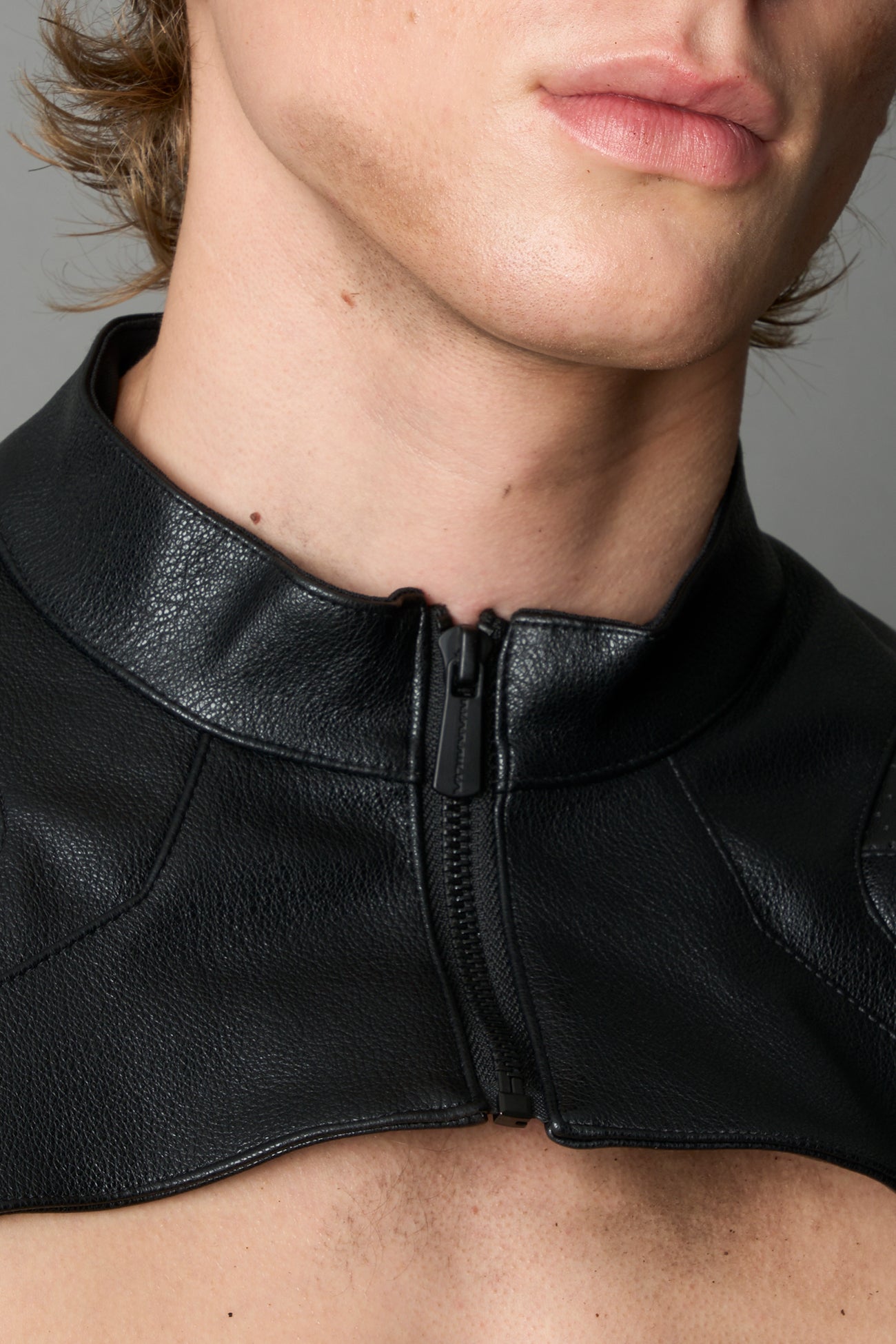 front zip closure
