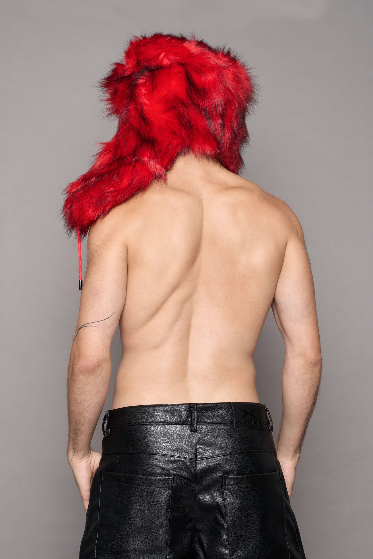 Vip Faux Fur Hat Red — view 7