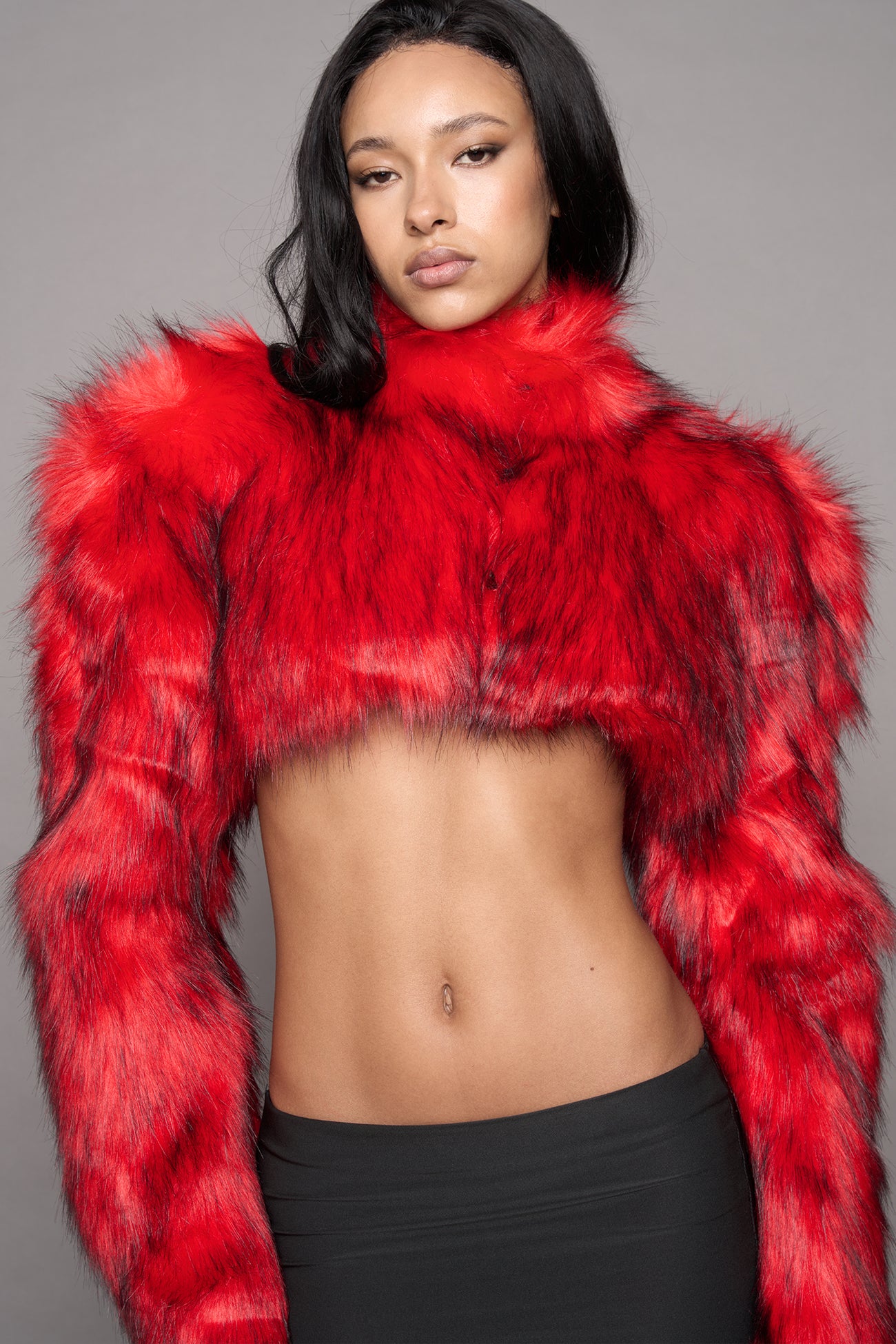 high density faux fur texture detail