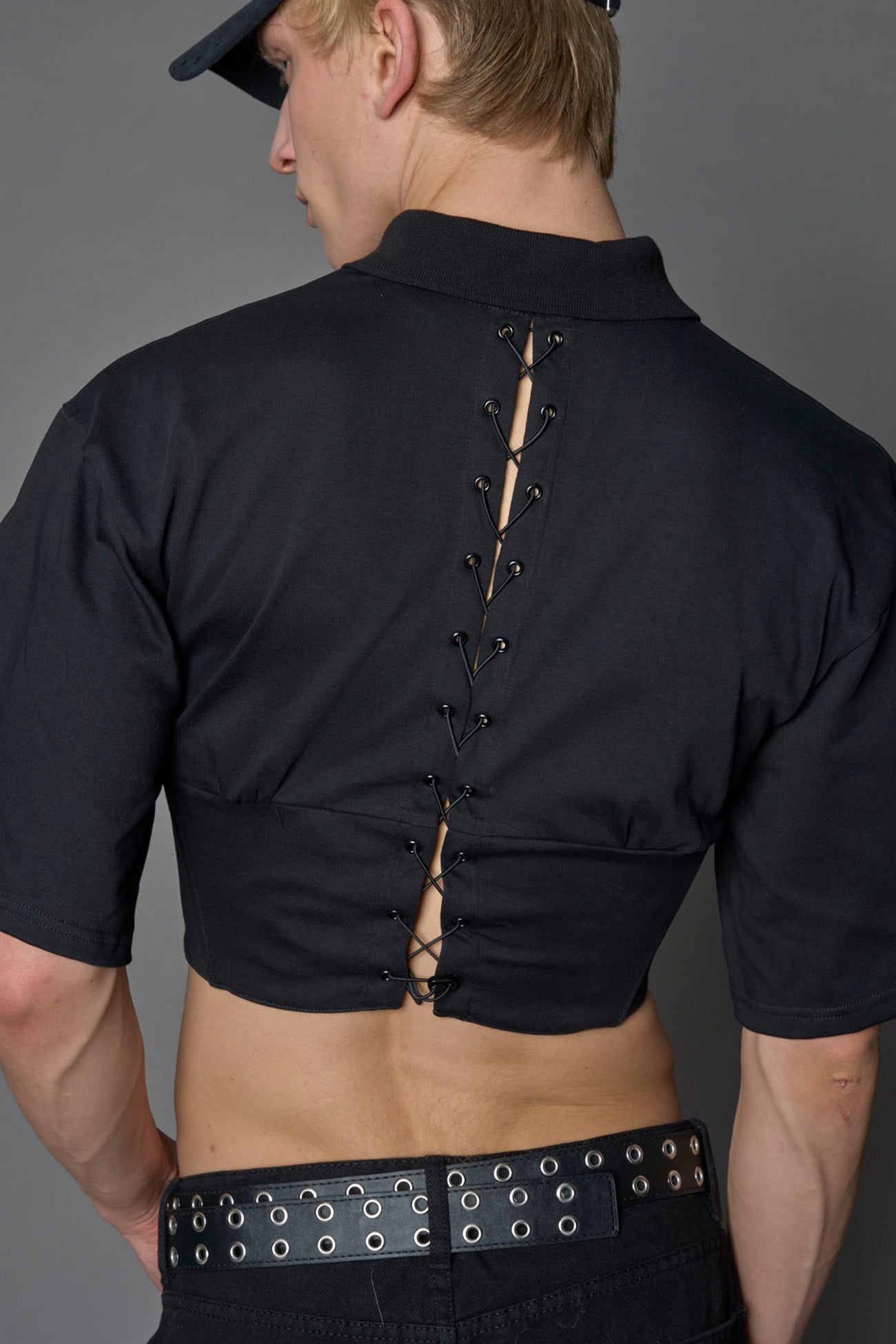 Racing Corset Polo Shirt detail