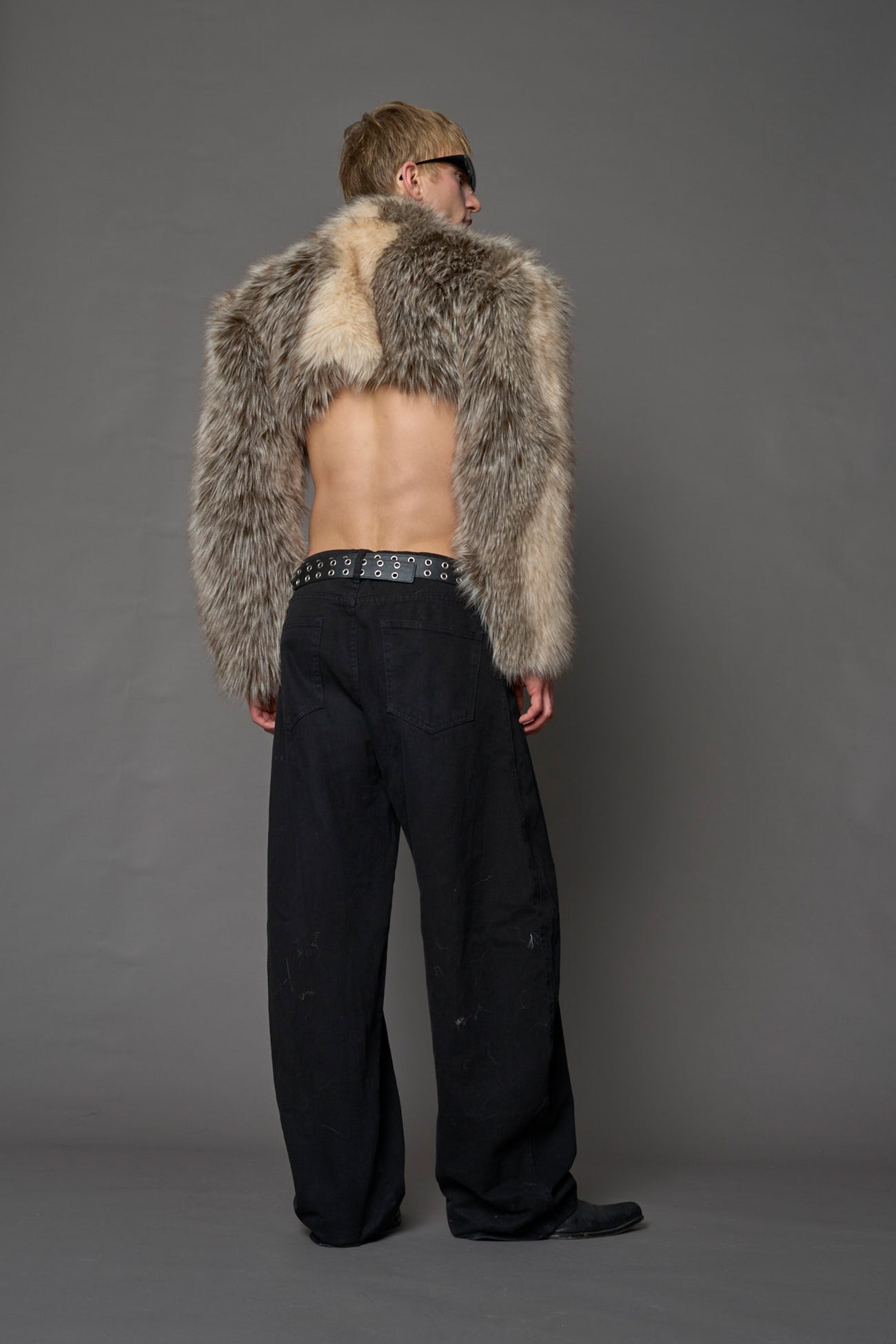 Diva Faux Fur Bolero Dune — view 6