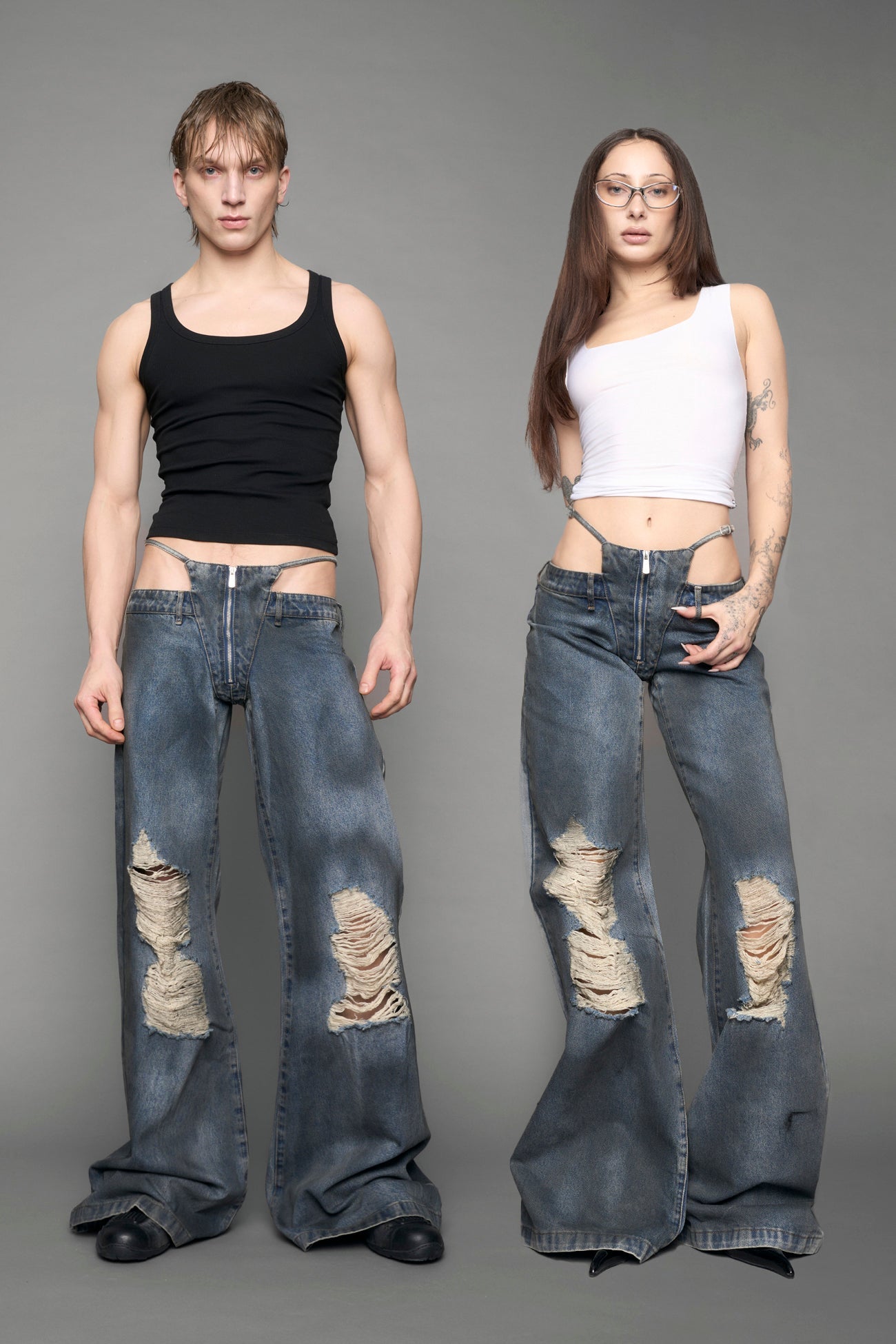 Denim Thong Pants — view 10