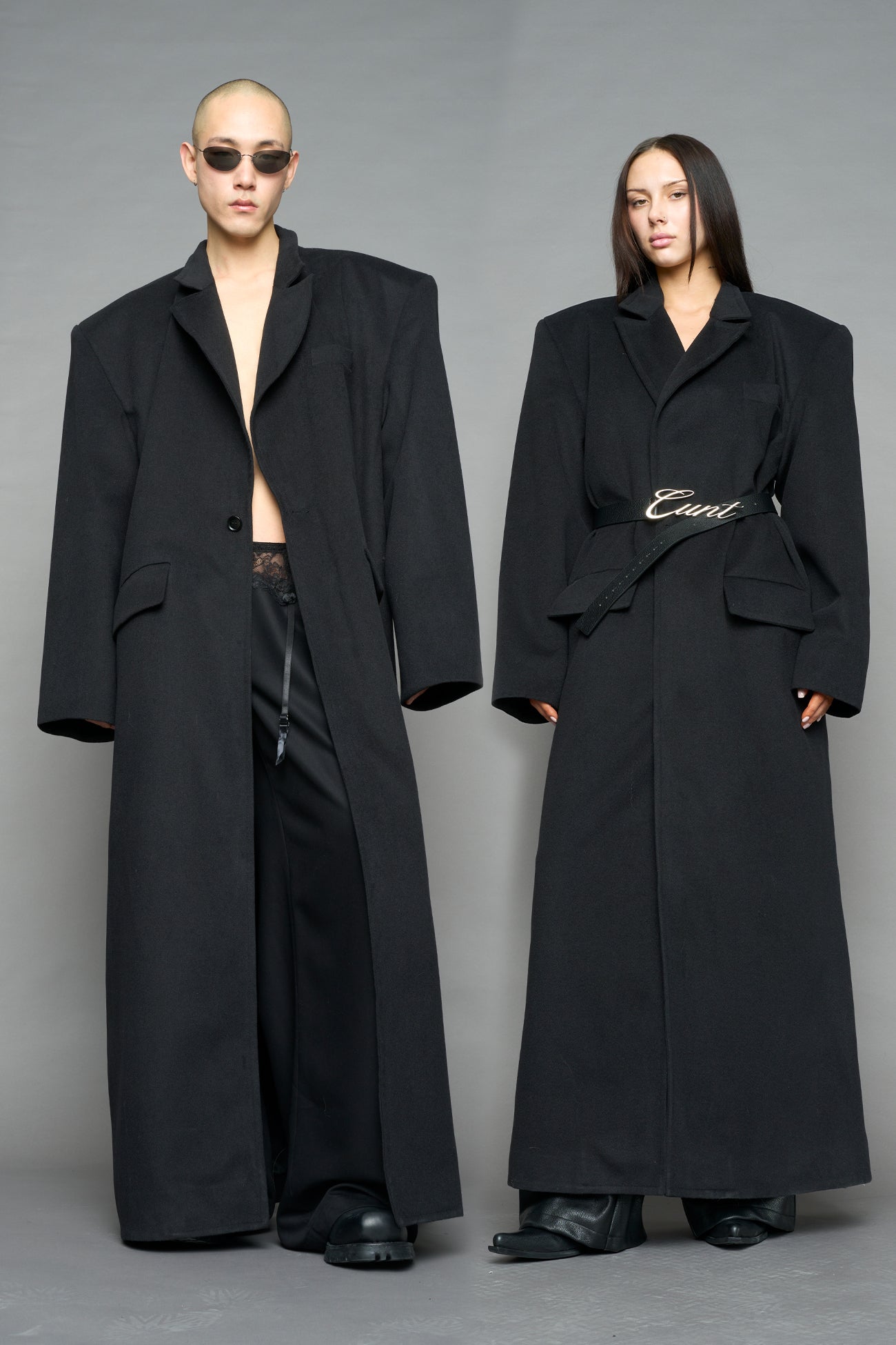 Wool Elongated Blazer Coat — view 1