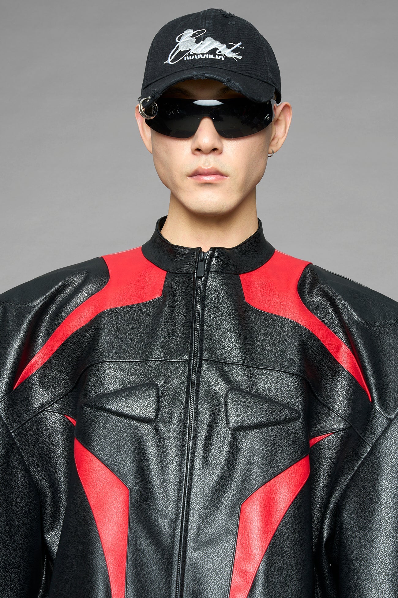 power shoulder moto jacket — view 18