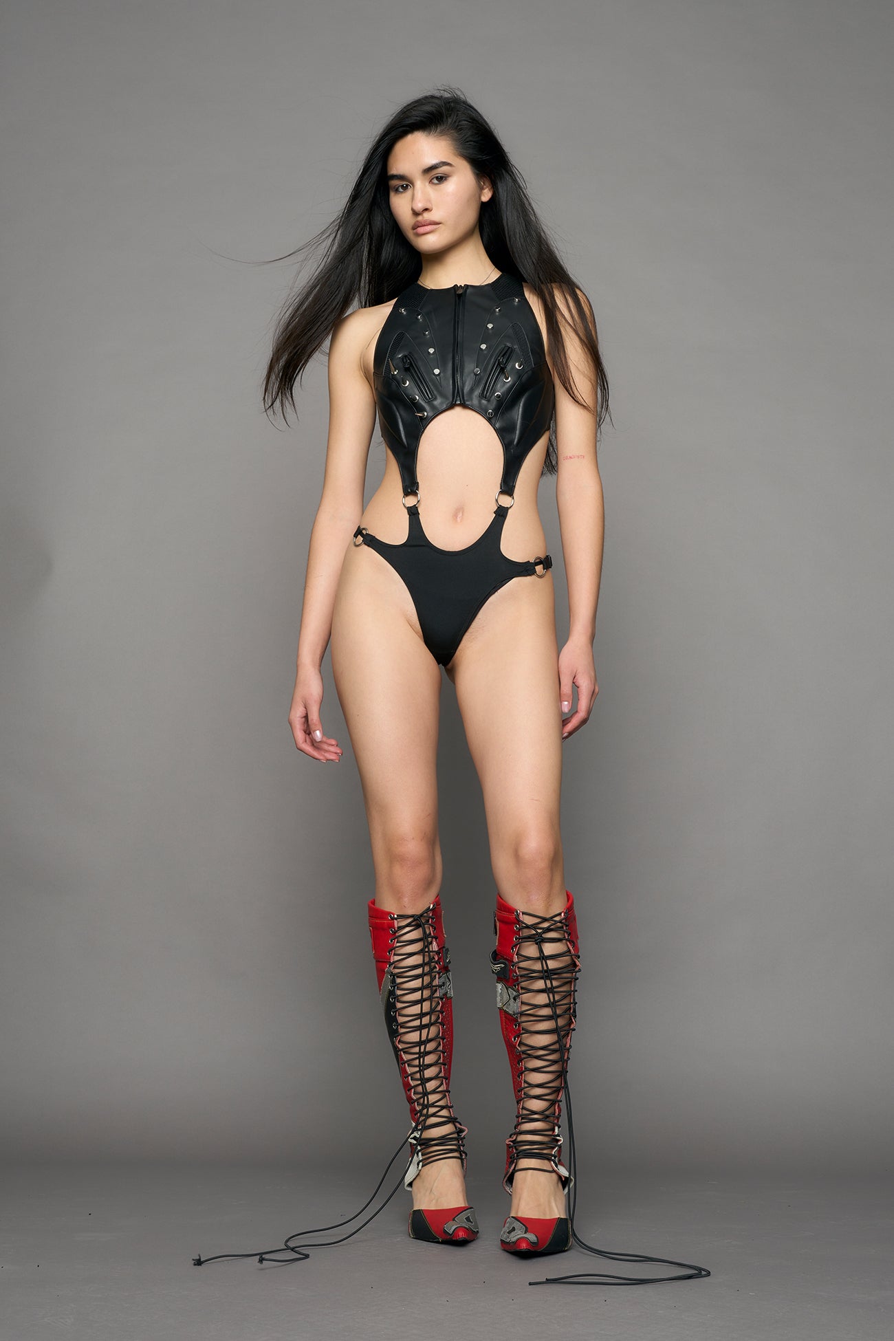 Studded Octane Moto Body Flat Panty — view 5