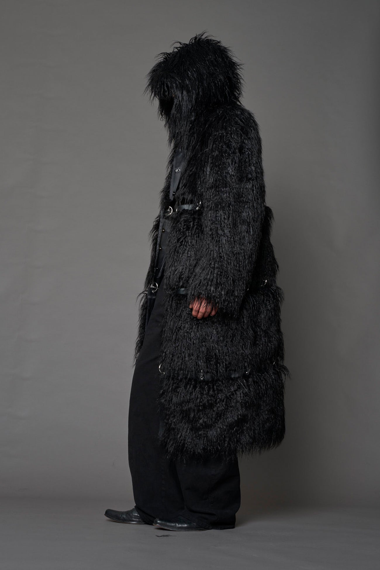 Vip Detachable Faux Fur Coat Black — view 7