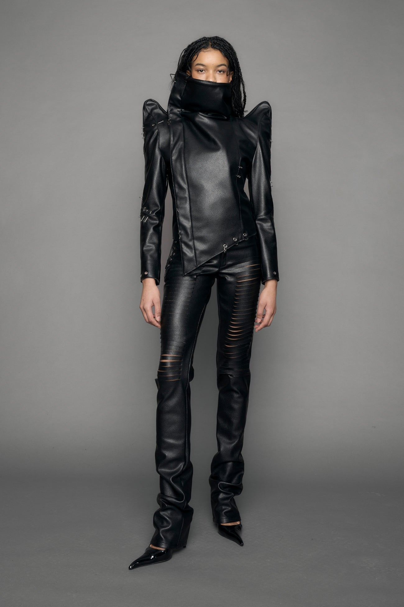 Pierced High Collar Jacket — view 1