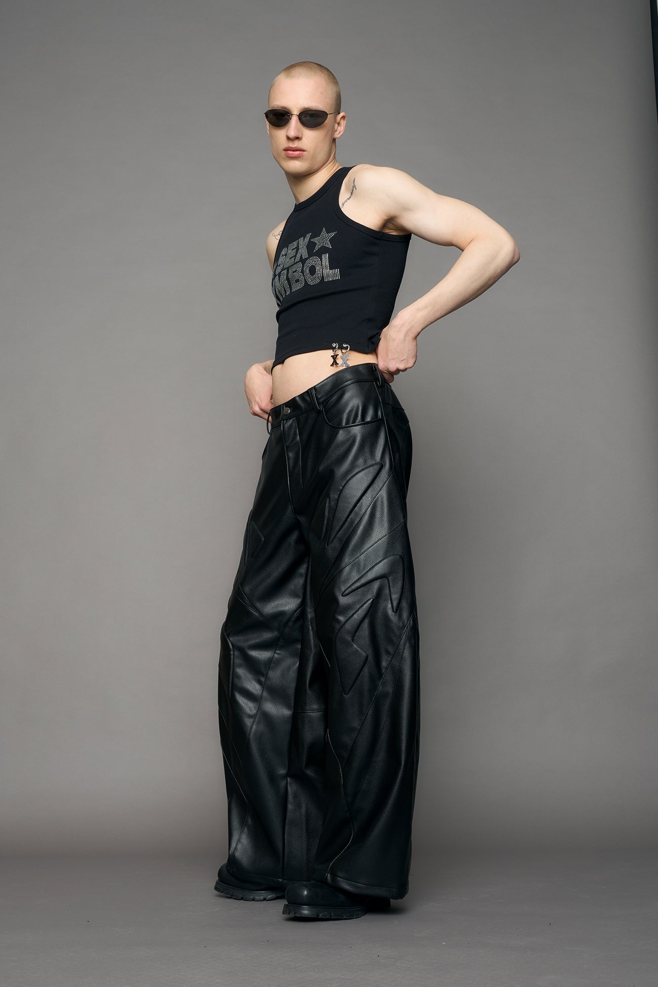 Octane Oversize Leather Pants — view 8