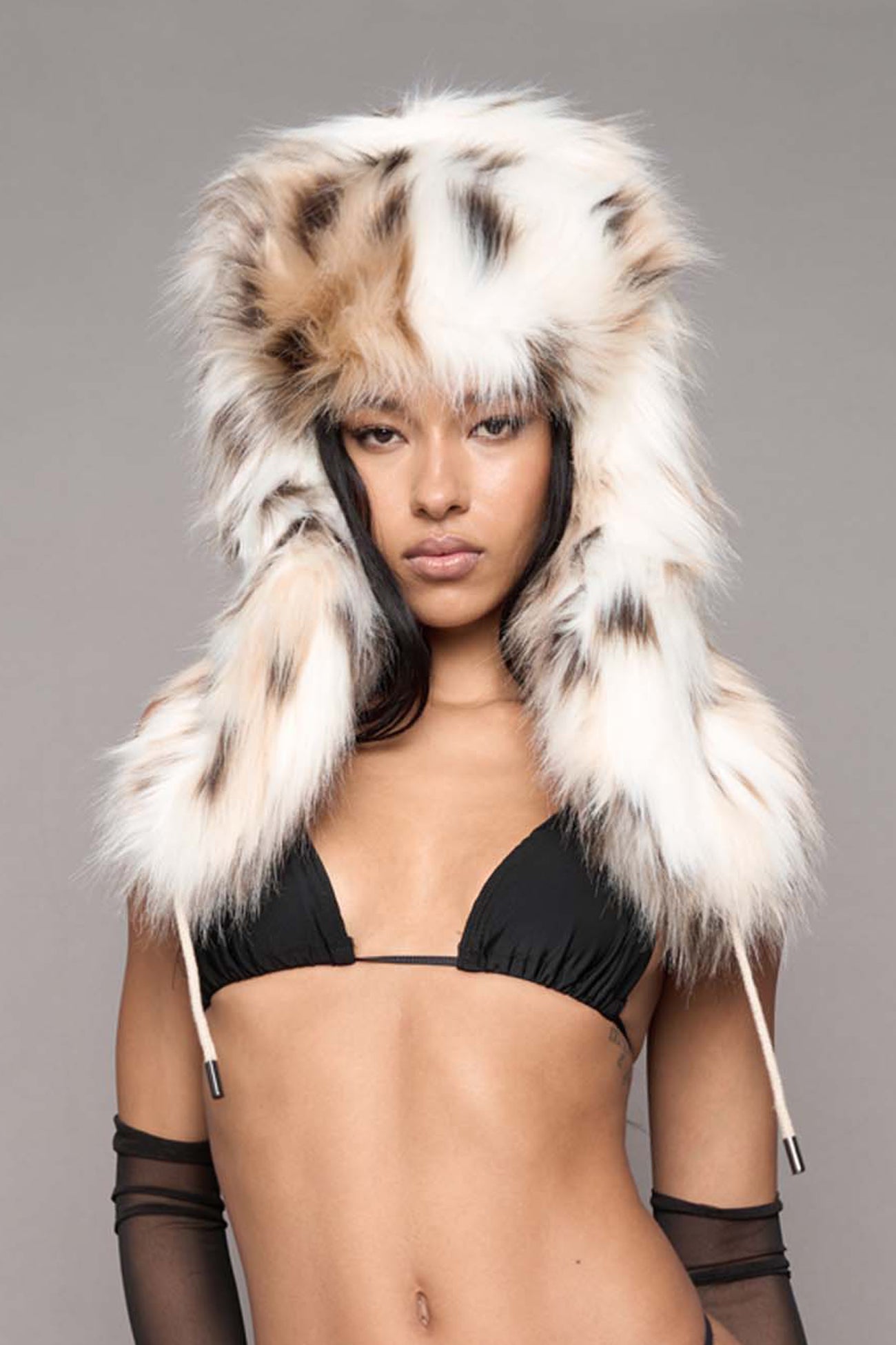 VIP Faux Fur Hat Snow Lynx — view 2